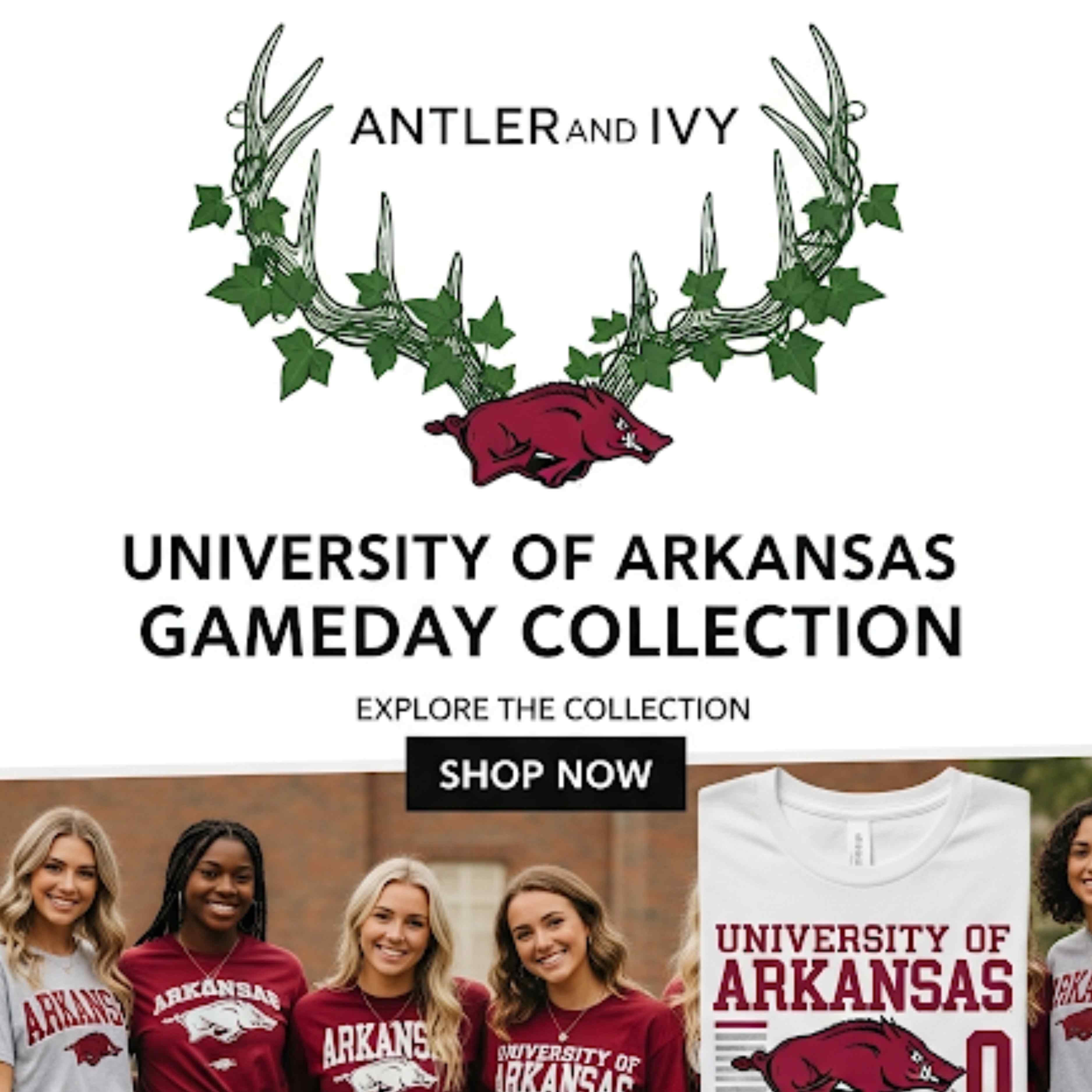 Arkansas Razorbacks Game Day Shirts | Vintage Razorback Tees by Antler & Ivy.