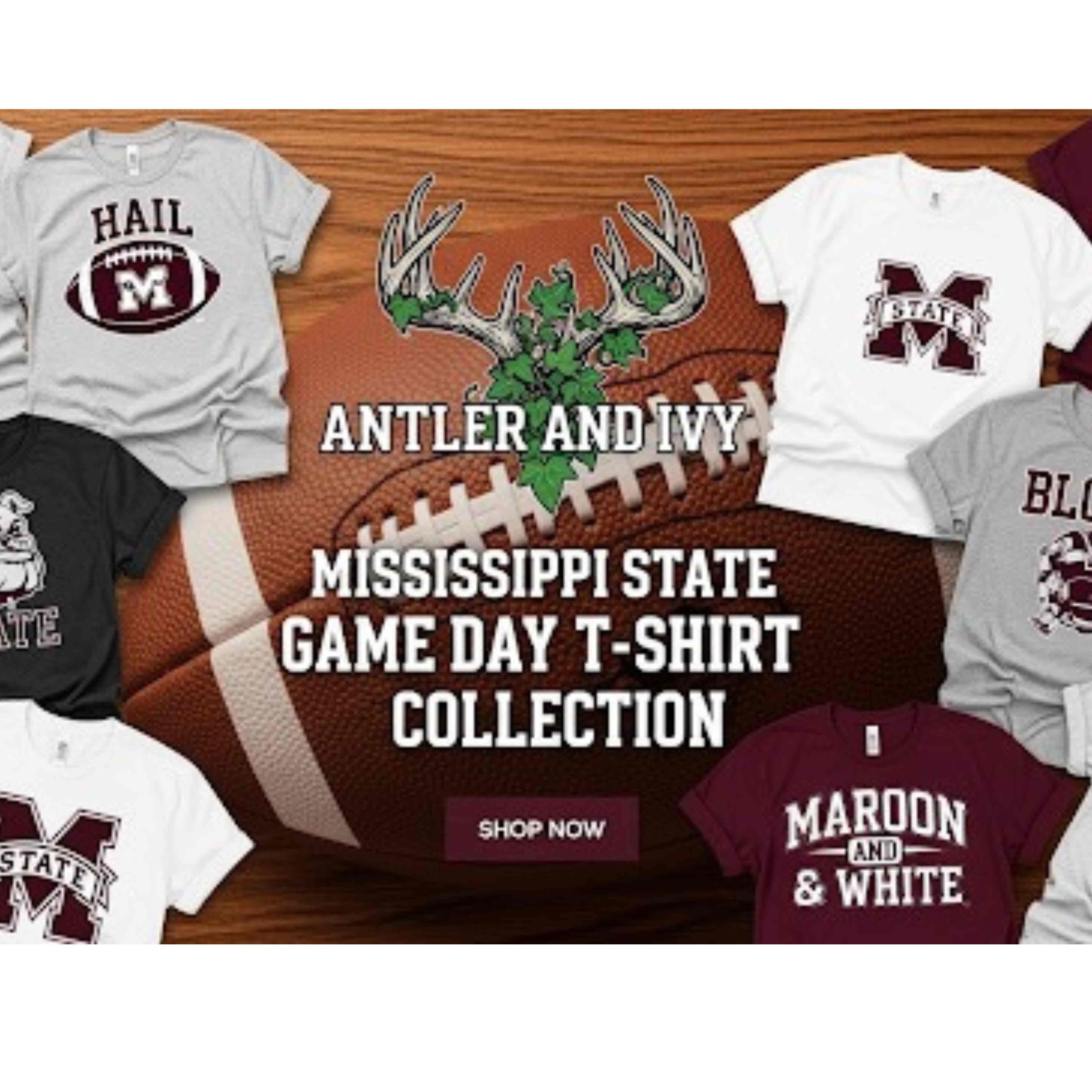 “Mississippi State Bulldogs Game Day T-Shirts | Vintage MSU Football Tees”.