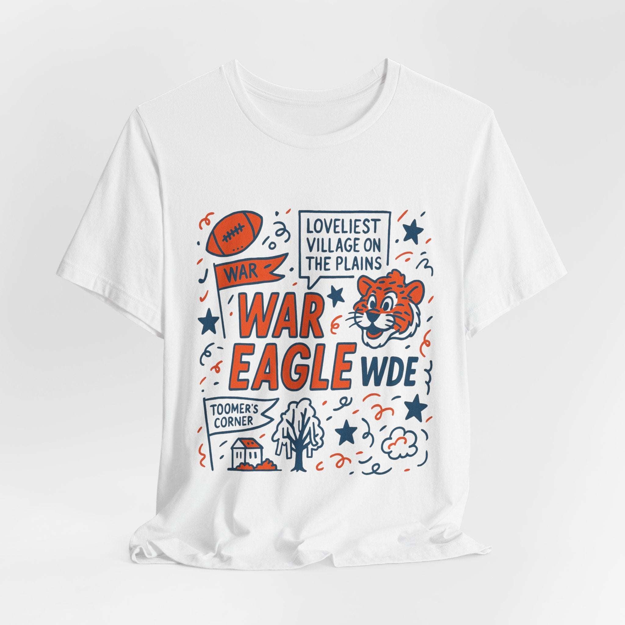 “Auburn Tigers War Eagle Doodle T-Shirt.
