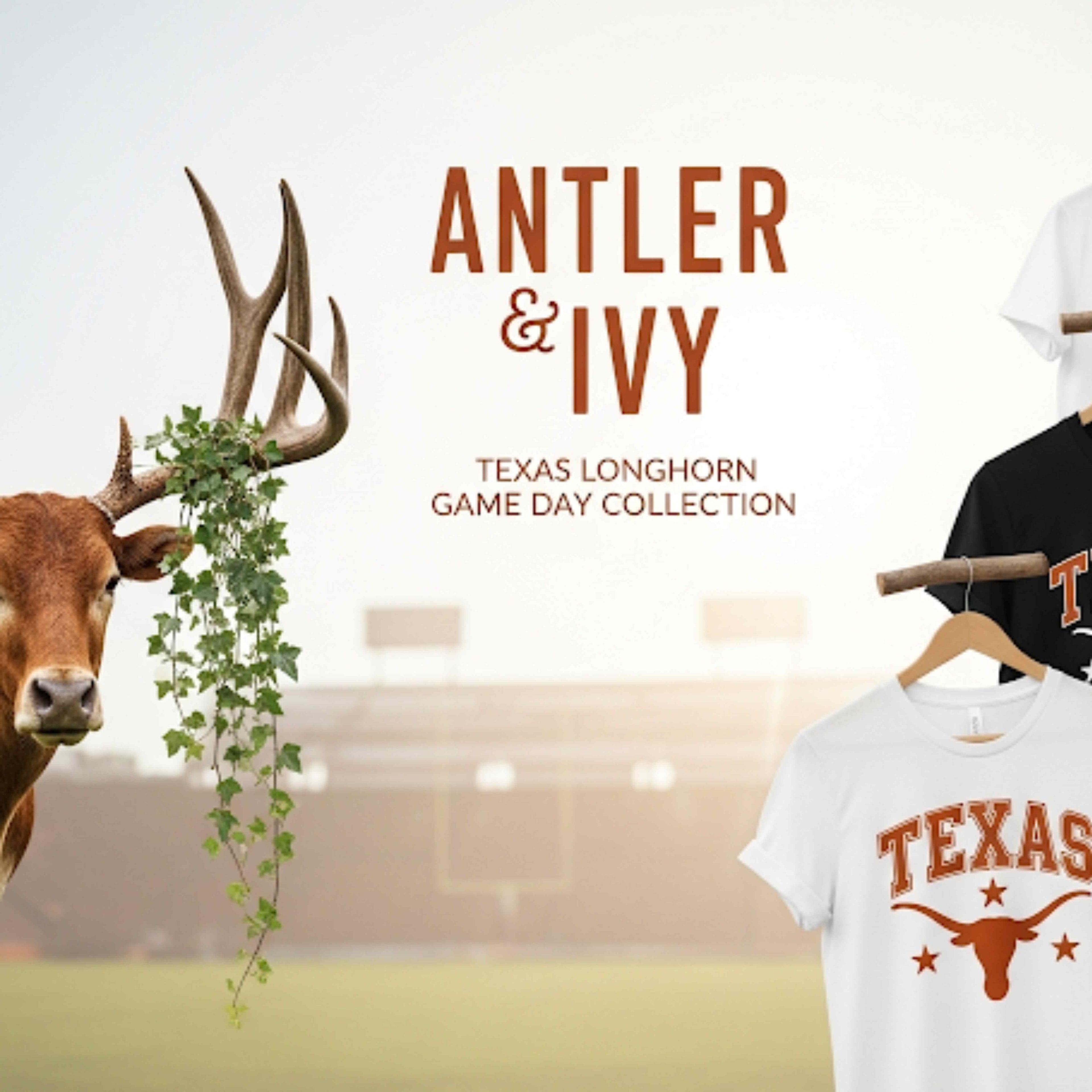 Texas Longhorn Game Day Shirts | Vintage College Football Tees by Antler & Ivy.