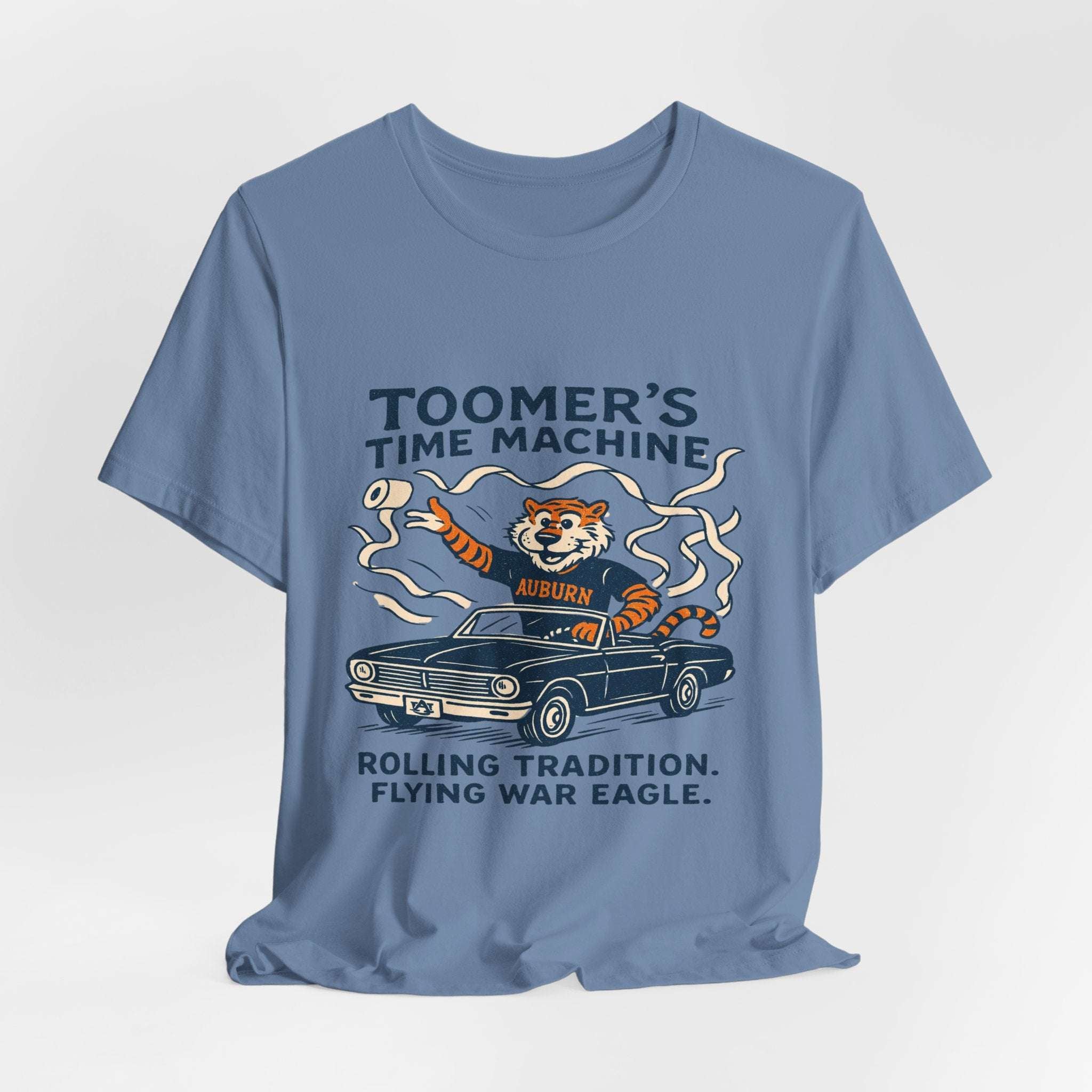 “Auburn Tigers Toomer’s Time Machine T-Shirt – War Eagle Rolling Tradition Shirt”.