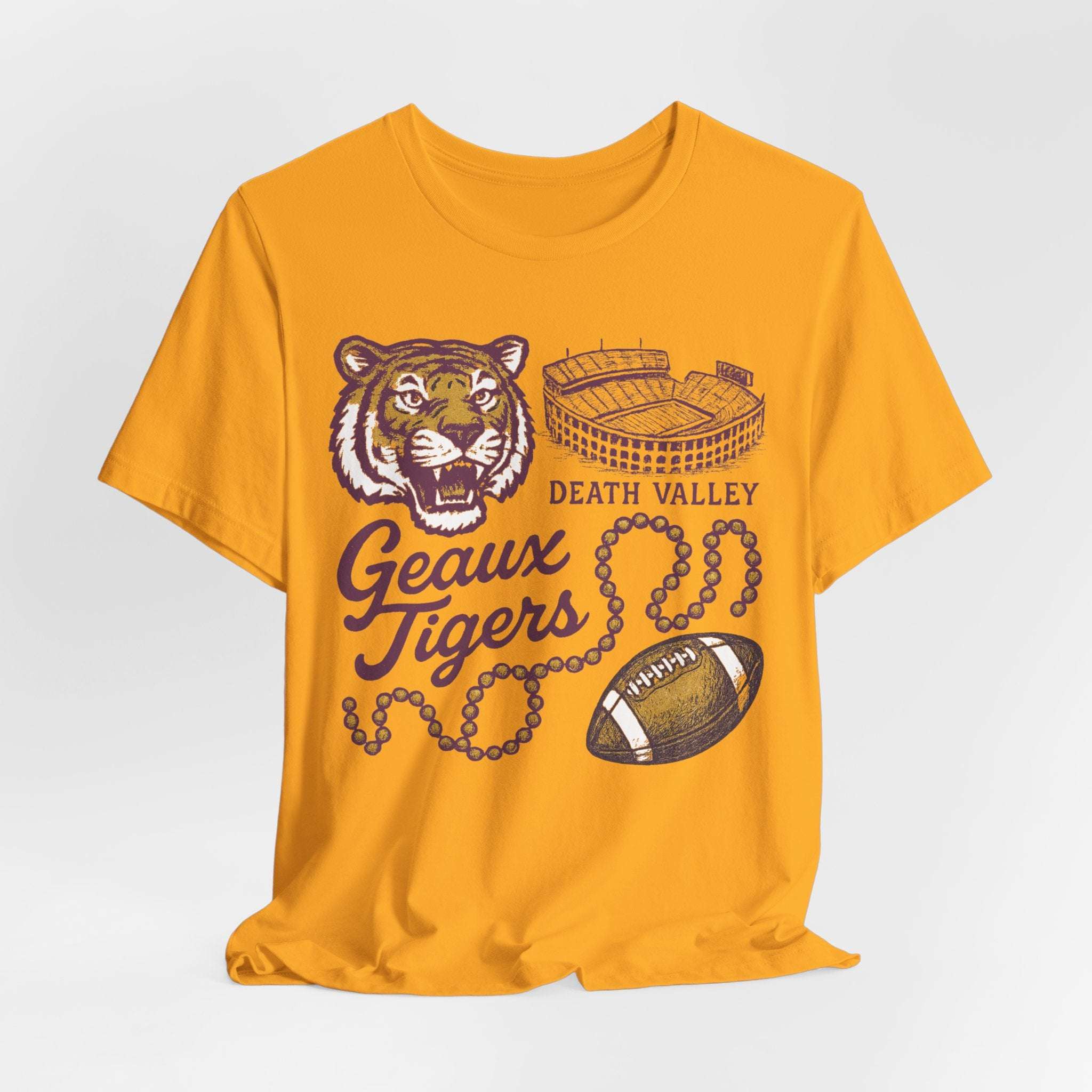 “LSU Tigers Geaux Tigers Death Valley Game Day Shirt”.