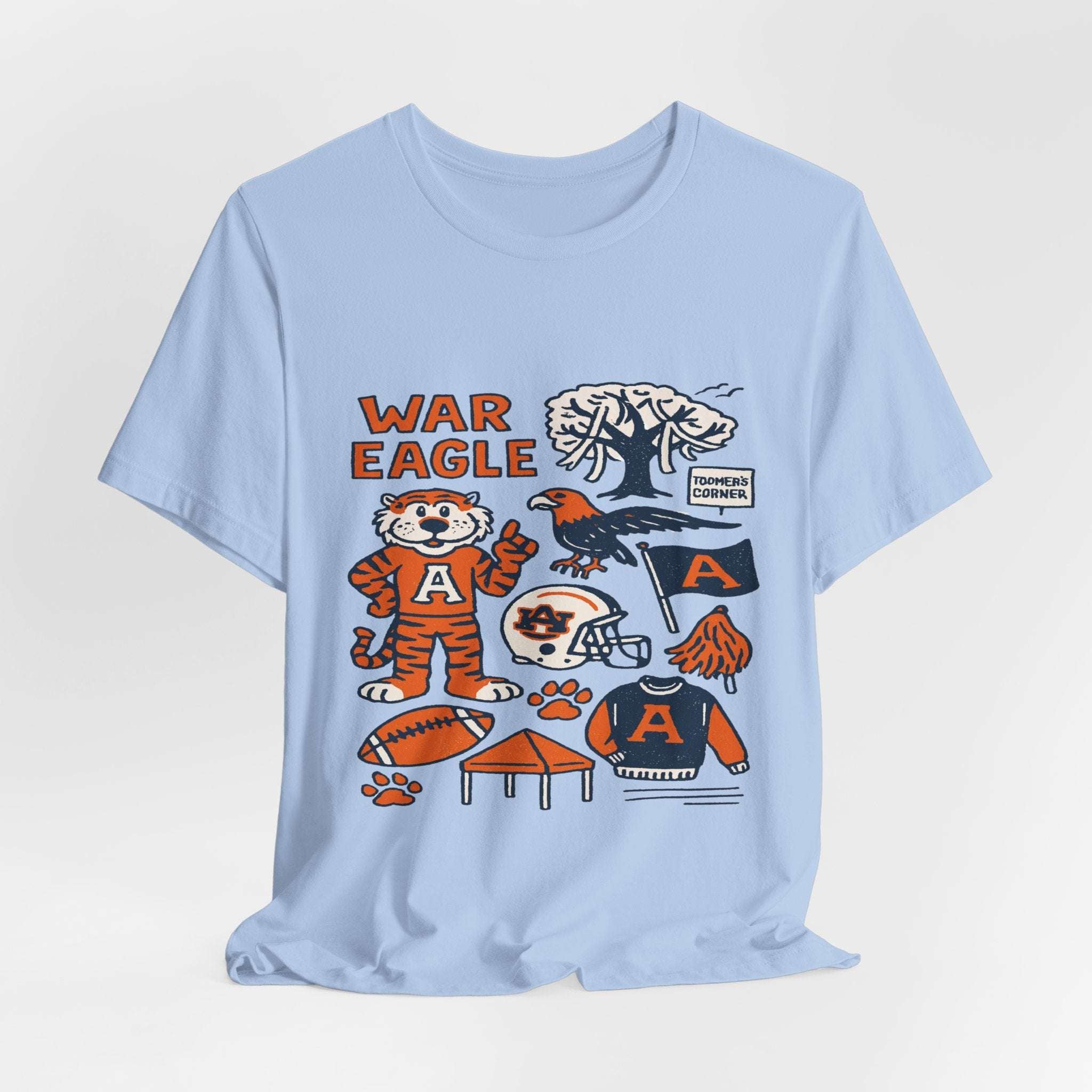 Aubie Mascot & Toomer’s Corner Game Day Shirt”.