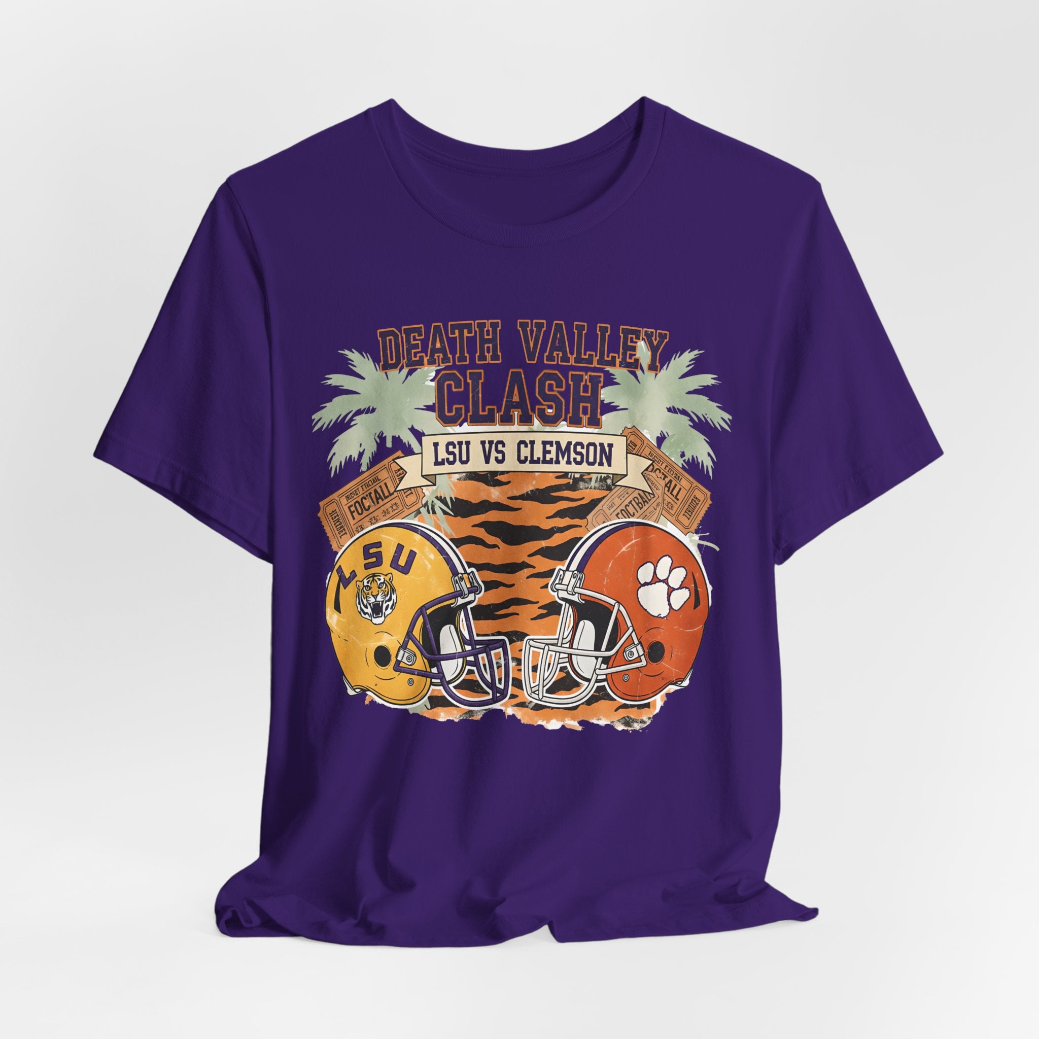 College Football Tee - Death Valley Clash LSU vs Clemson Gameday Shirt