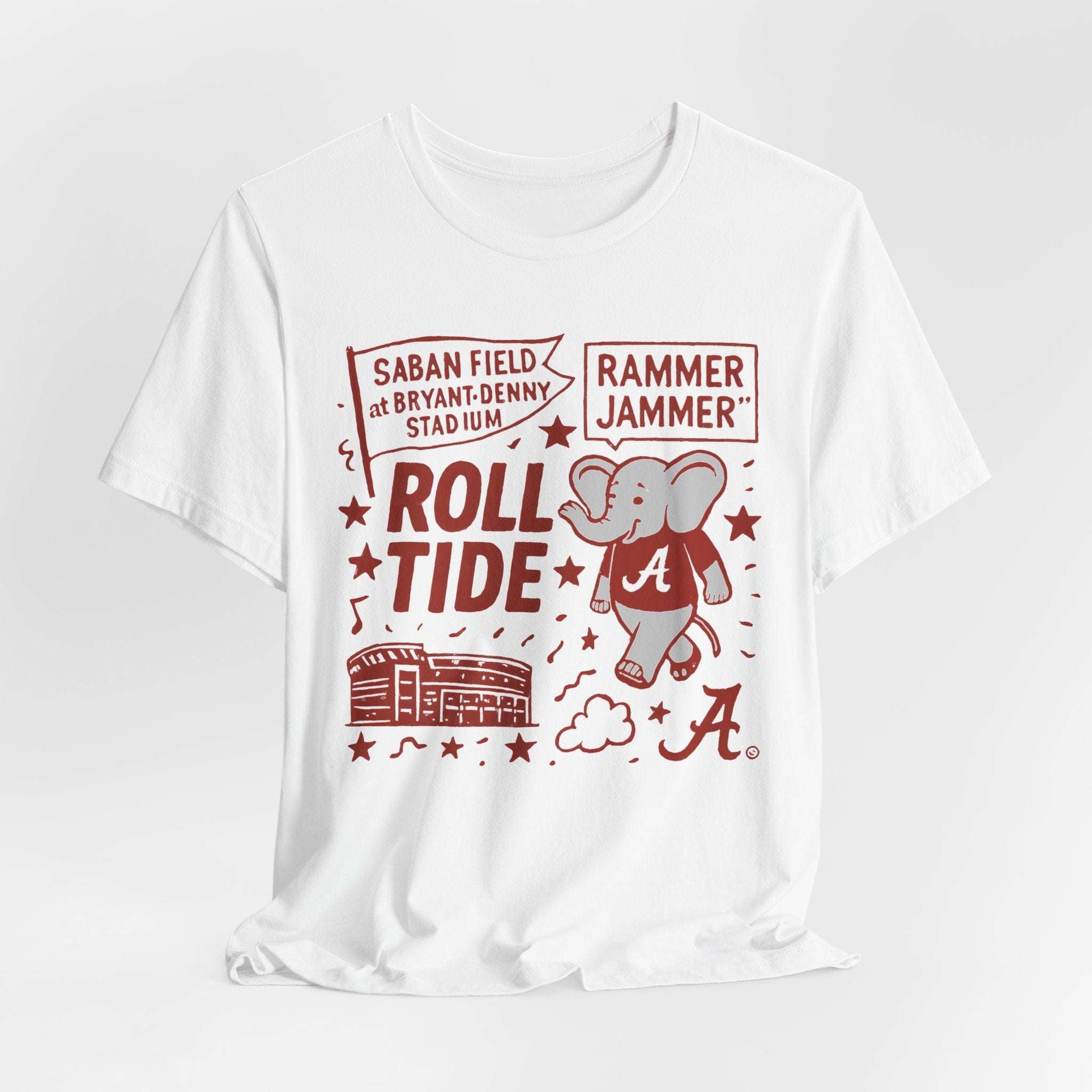 “Alabama Bryant Denny Crimson Tide Roll Tide T-Shirt –.