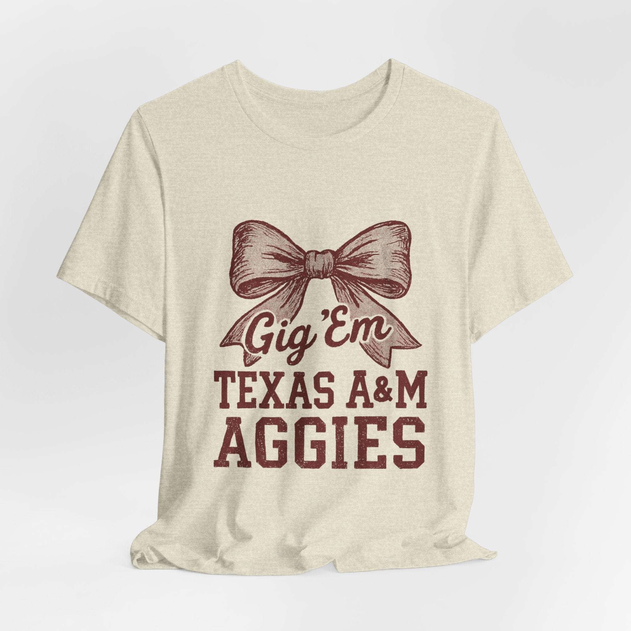 “Texas A&M Aggies Gig ’Em Bow T-Shirt.