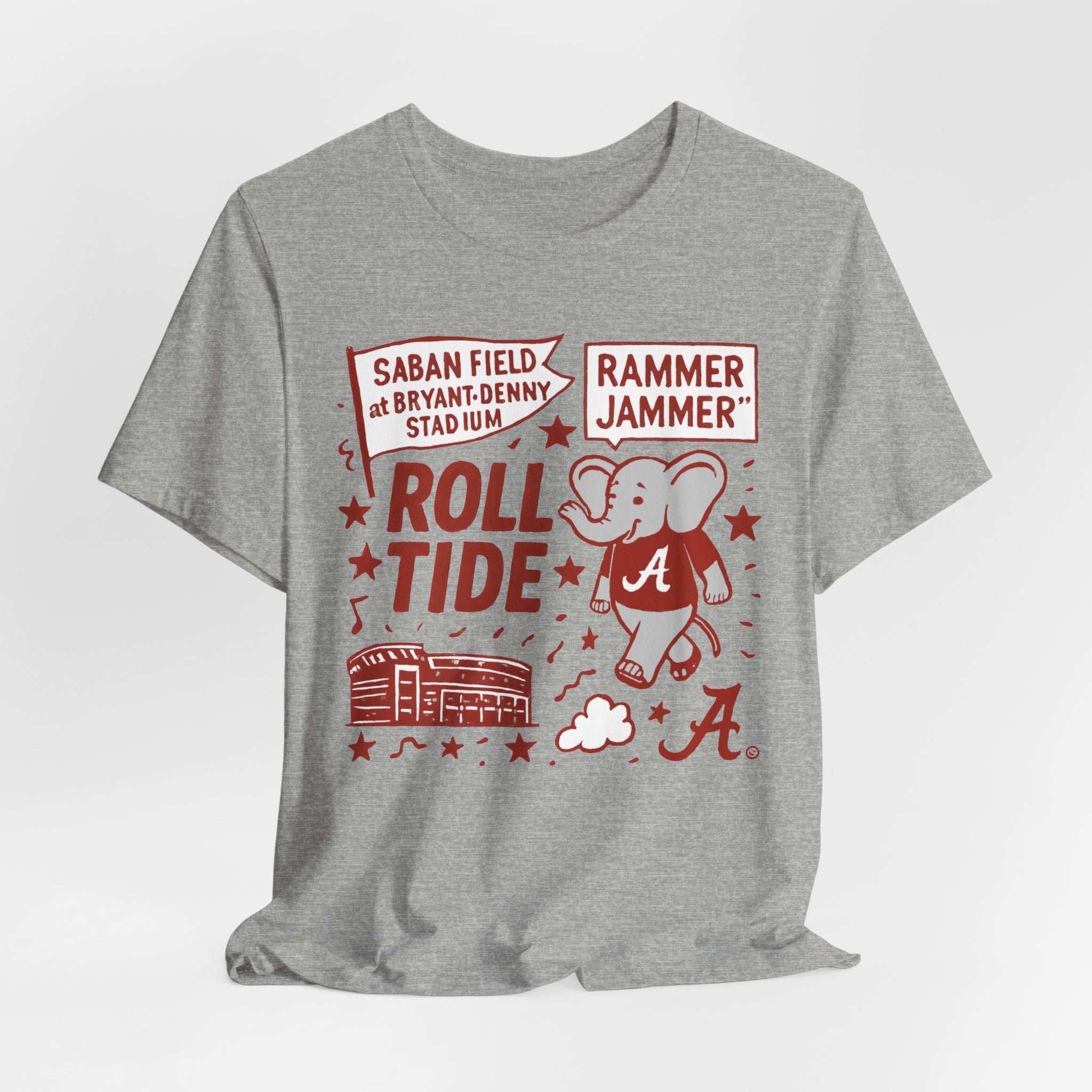 “Alabama Bryant Denny Crimson Tide Roll Tide T-Shirt –.