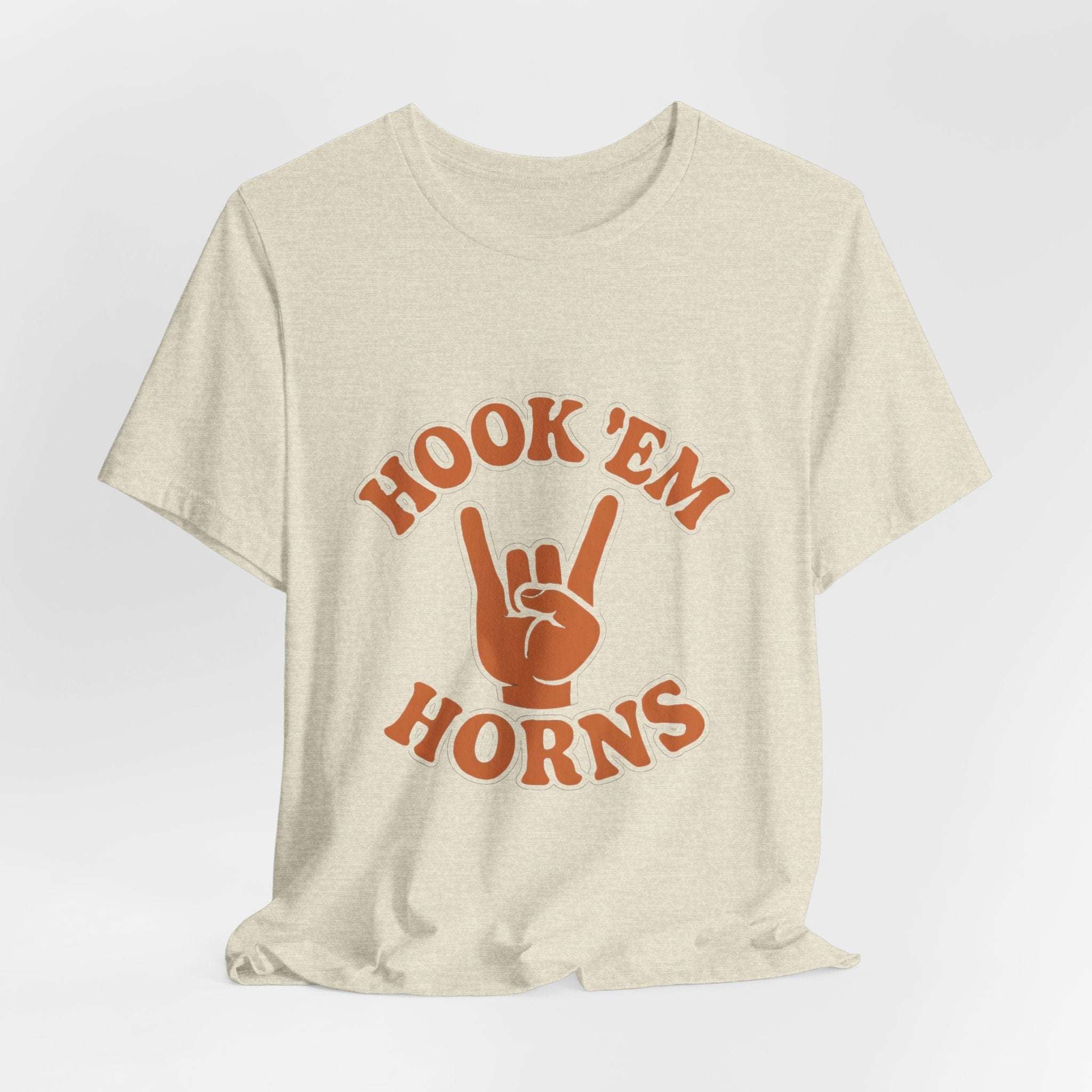 “Texas Longhorns Hook ’Em Horns T-Shirt – University of Texas Game Day Shirt”.