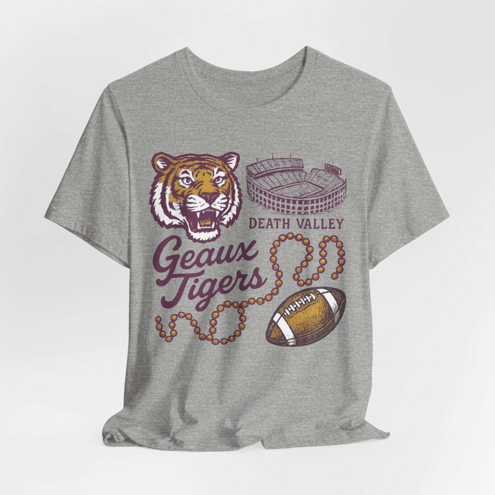 “LSU Tigers Geaux Tigers Death Valley Game Day Shirt”.