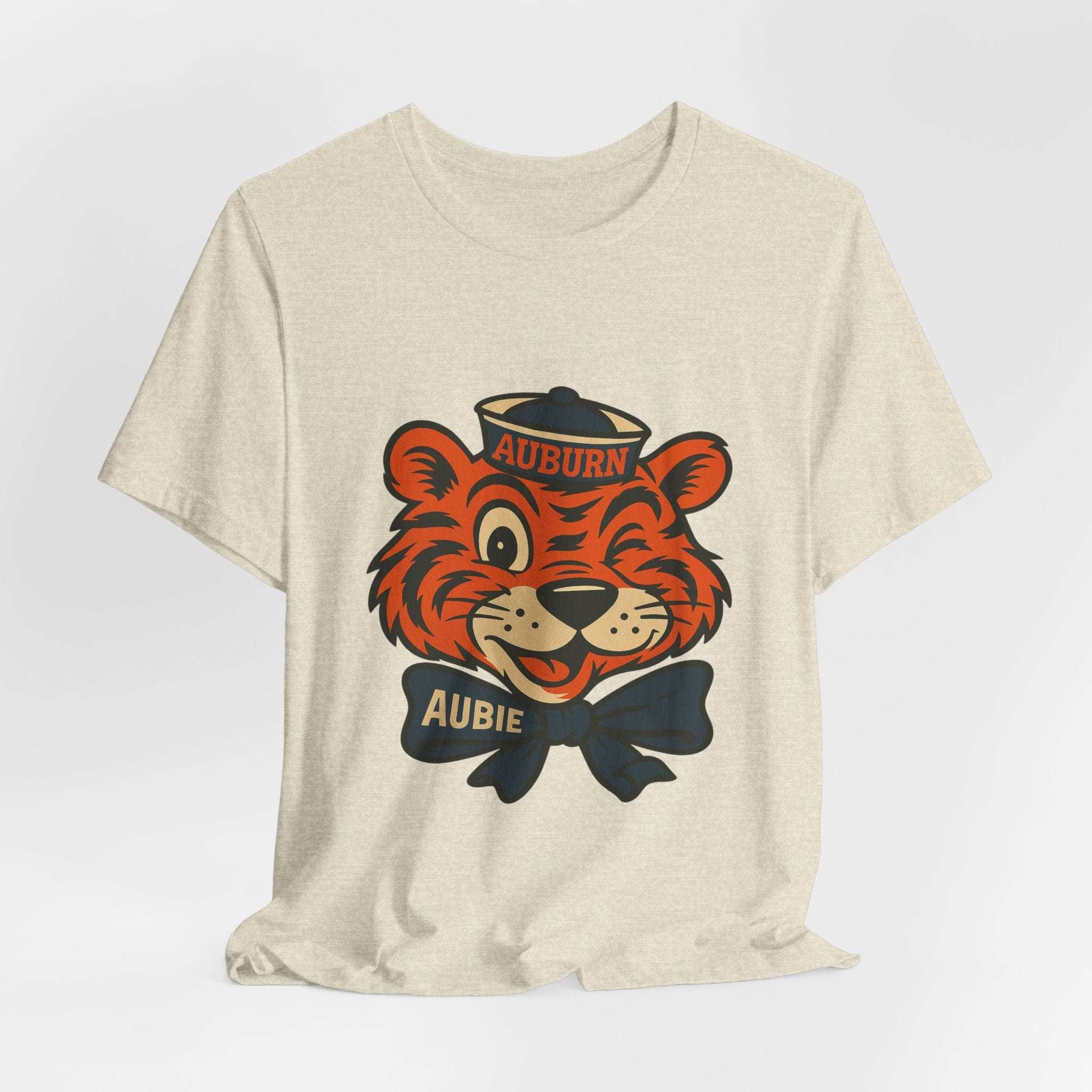 “Auburn Tigers Aubie T-Shirt – Vintage Mascot Bow Game Day Shirt”.