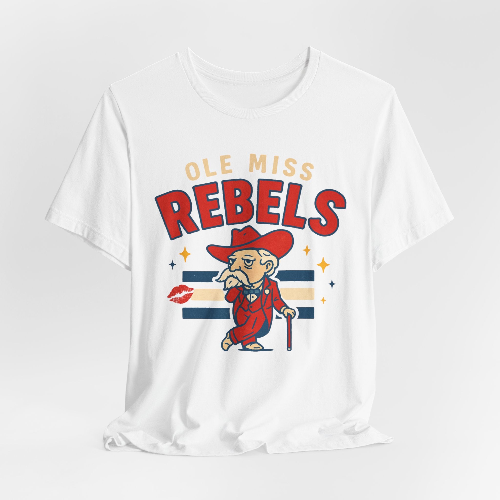 Ole Miss Rebels Short Sleeve Tee | College Spirit Shirt, Unisex Apparel, Game Day Top, Team Pride T-Shirt, Fun Fashion.