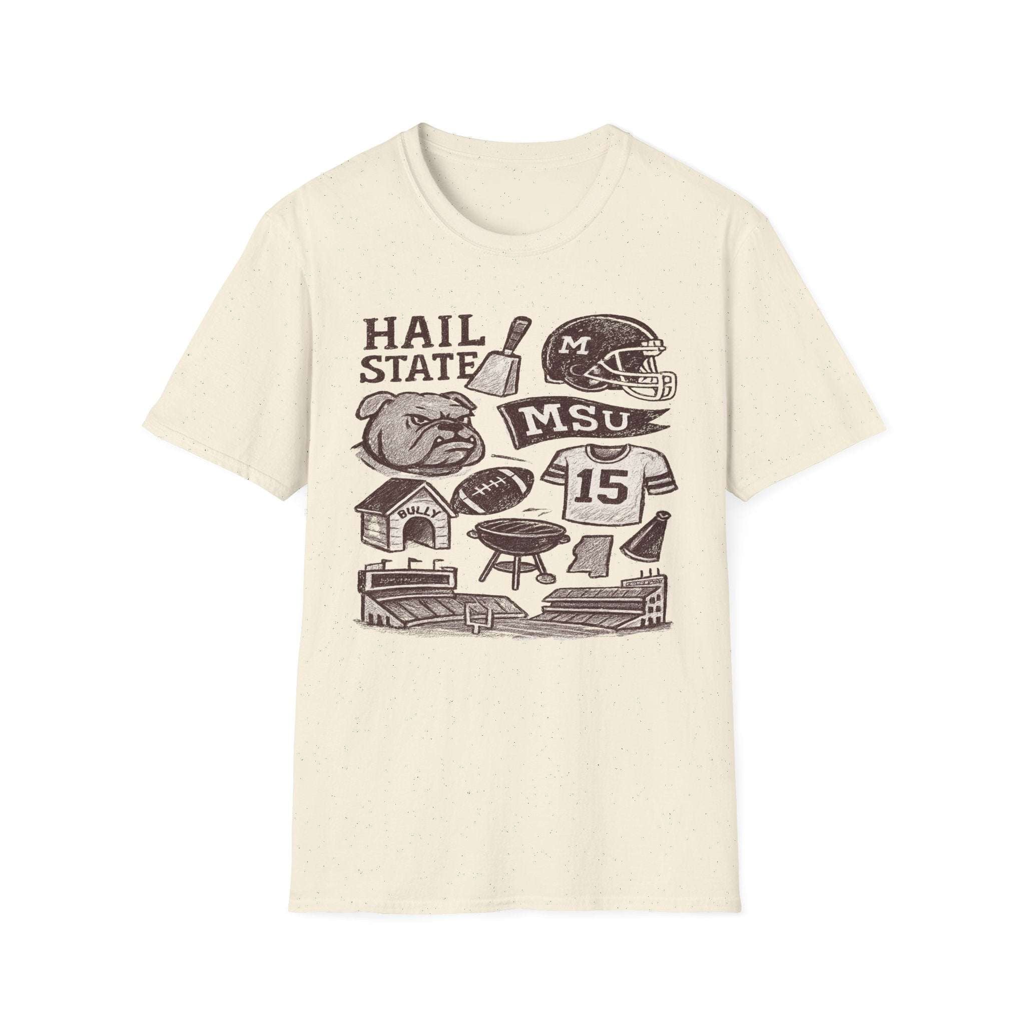 Mississippi State Football Game day Doodle Shirt.