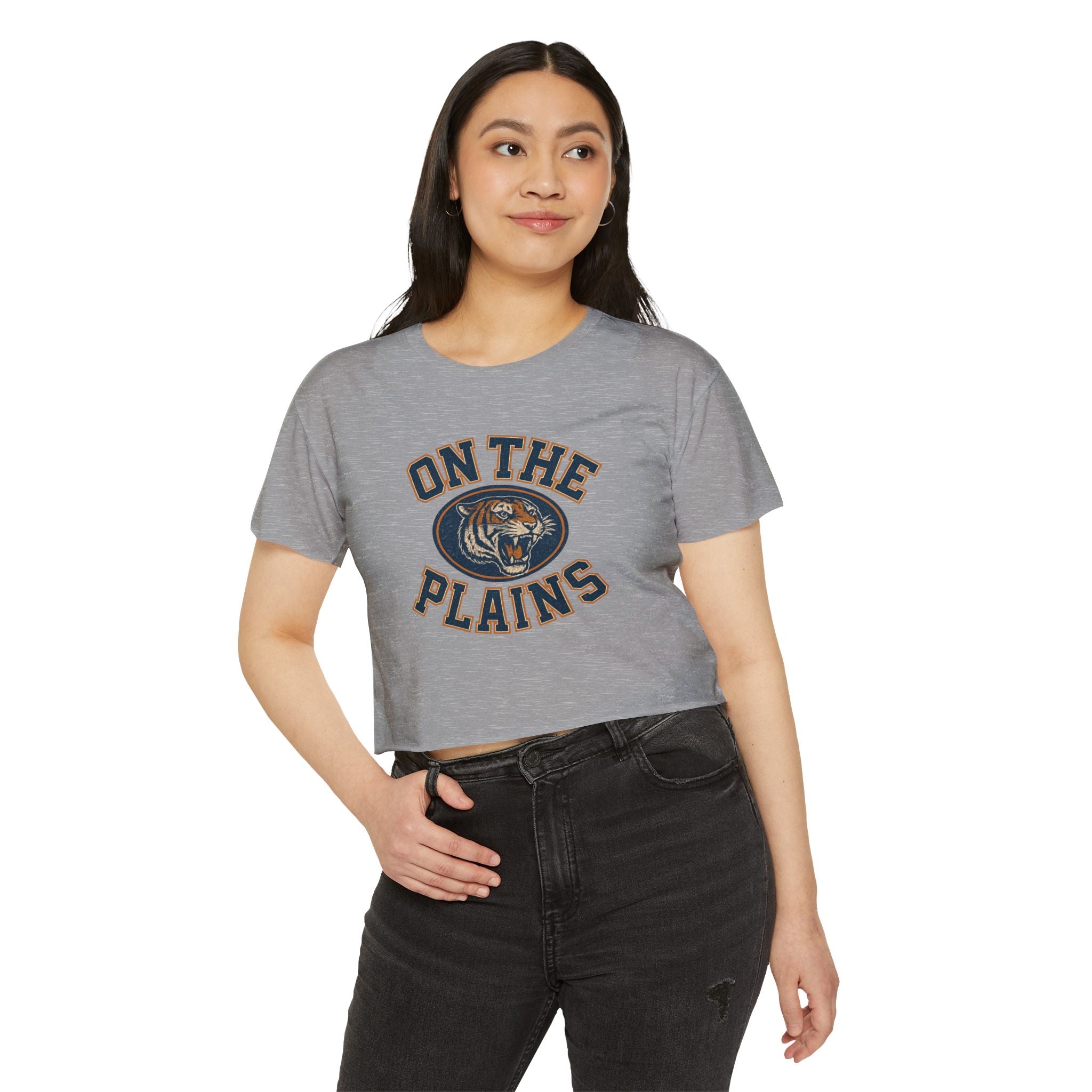 Crop Top Tee - Women's Auburn Tigers on the Plains