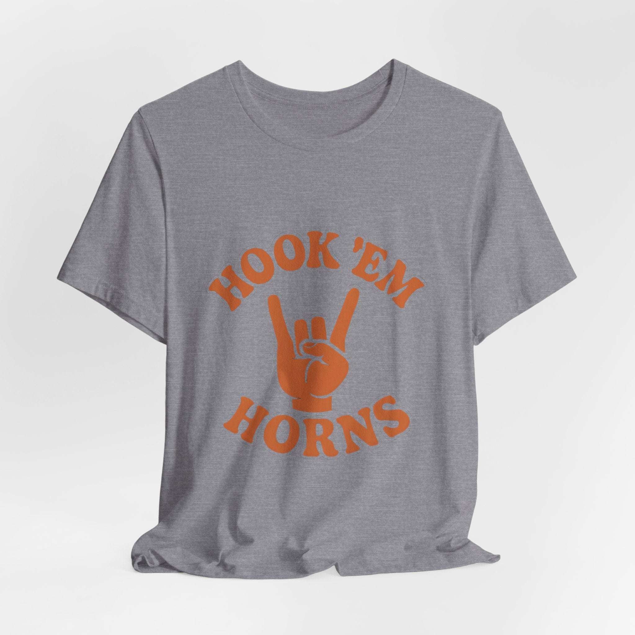 “Texas Longhorns Hook ’Em Horns T-Shirt – University of Texas Game Day Shirt”.