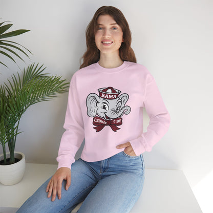 Vintage Alabama Crimson Tide crewneck sweatshirt for SEC football Saturdays and Tuscaloosa tailgates
