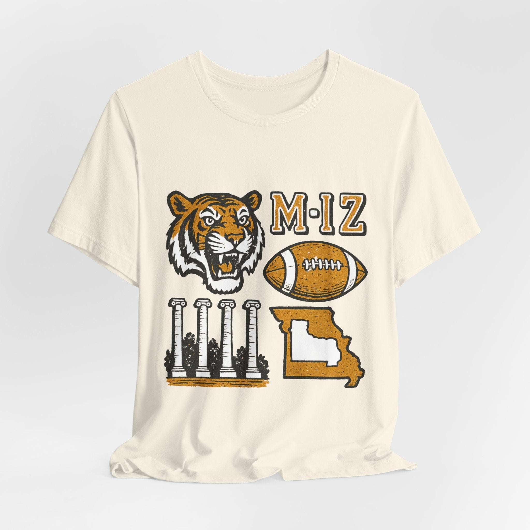 Vintage Mizzou Football Game Day Tshirt.