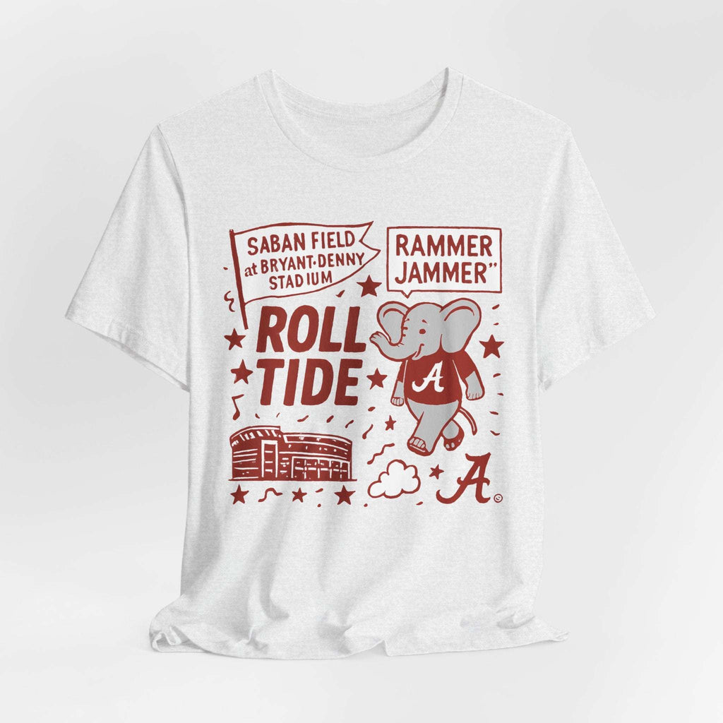 “Alabama Bryant Denny Crimson Tide Roll Tide T-Shirt –.