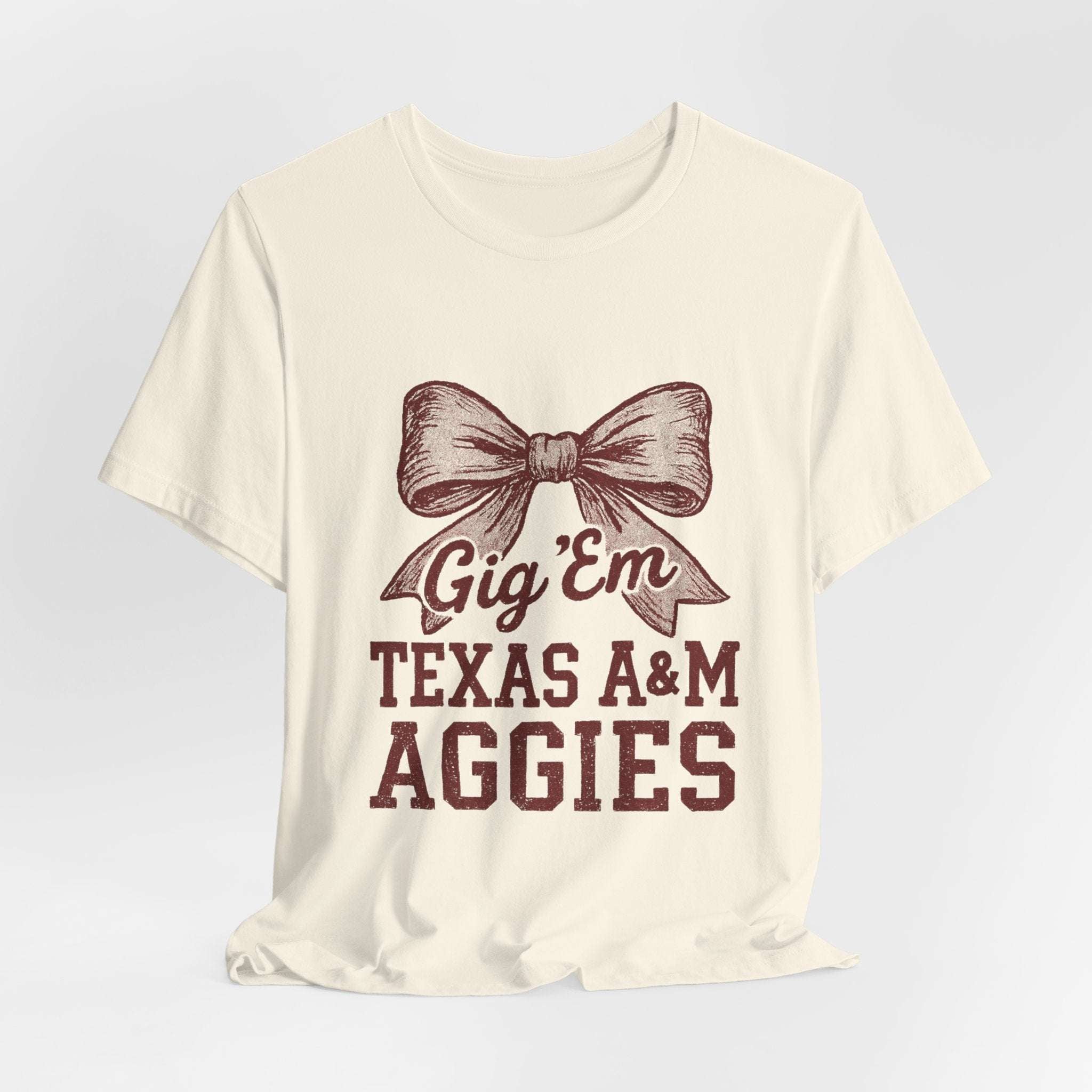 “Texas A&M Aggies Gig ’Em Bow T-Shirt.