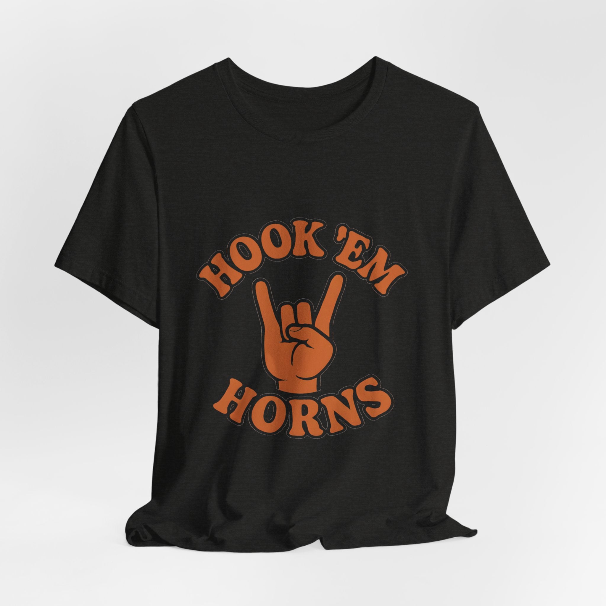 “Texas Longhorns Hook ’Em Horns T-Shirt – University of Texas Game Day Shirt”.