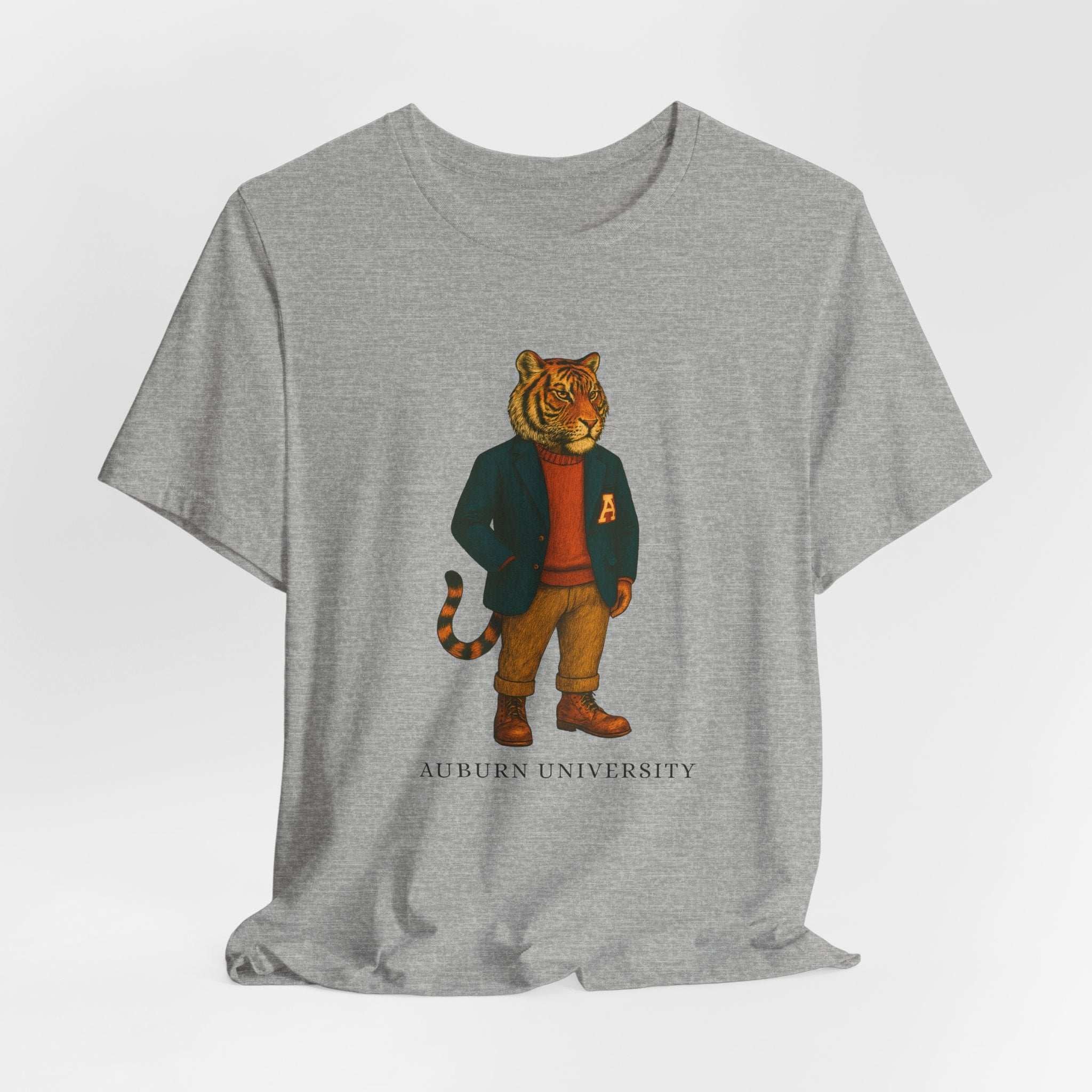 “Auburn University Preppy Tiger T-Shirt – Vintage Old Money Aubie Game Day Shirt”.