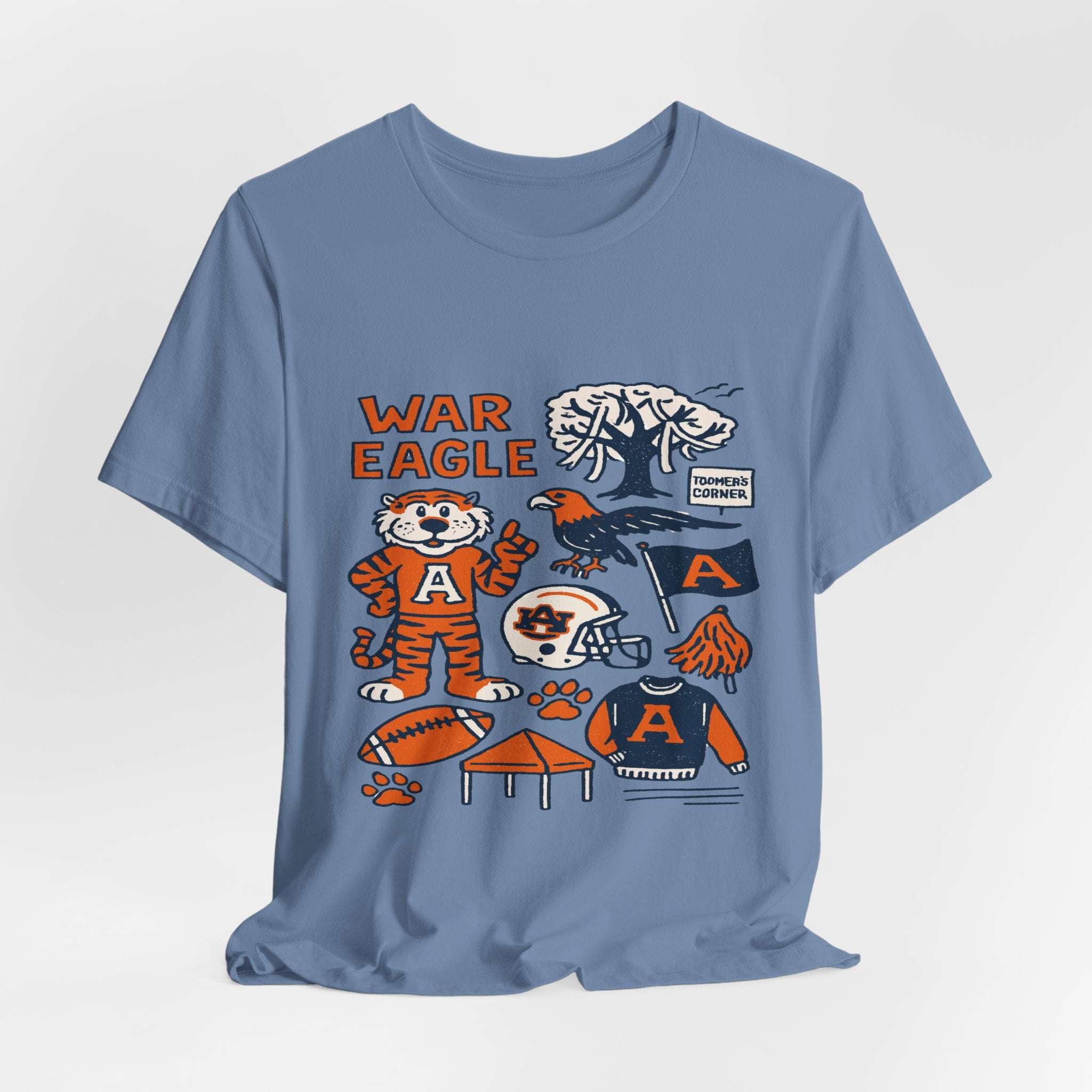 Aubie Mascot & Toomer’s Corner Game Day Shirt”.