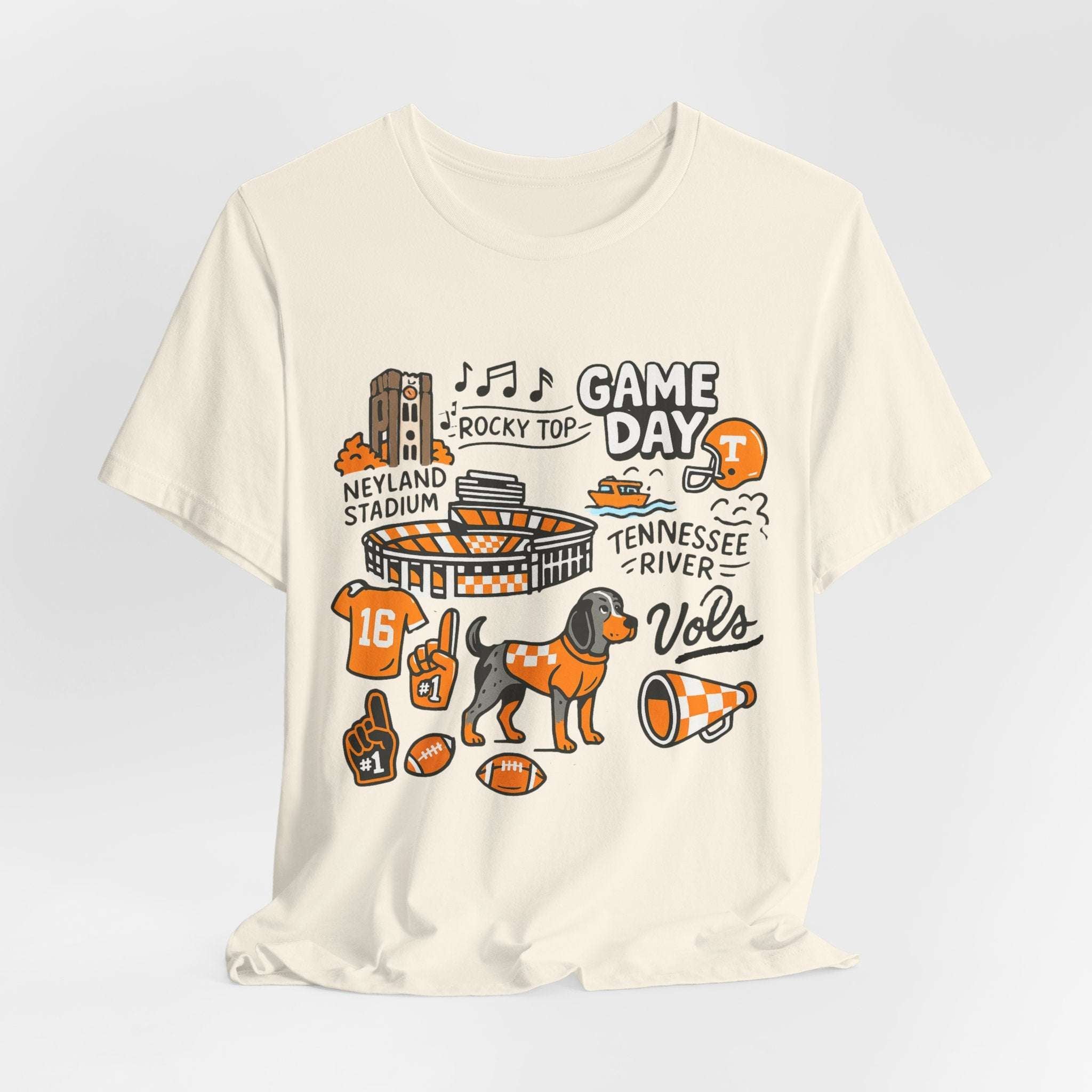 “Tennessee Volunteers Doodle Game Day T-Shirt.
