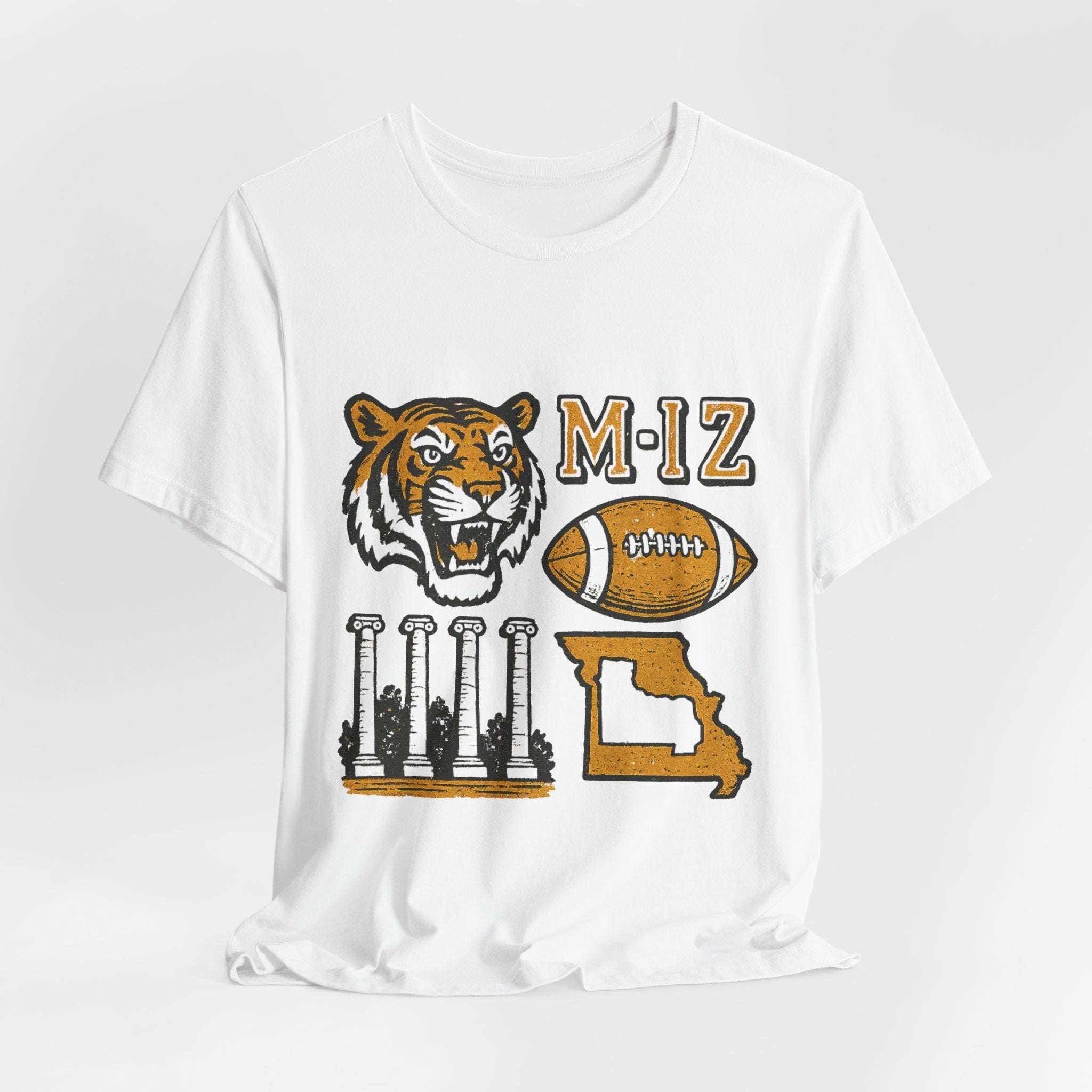 Vintage Mizzou Football Game Day Tshirt.