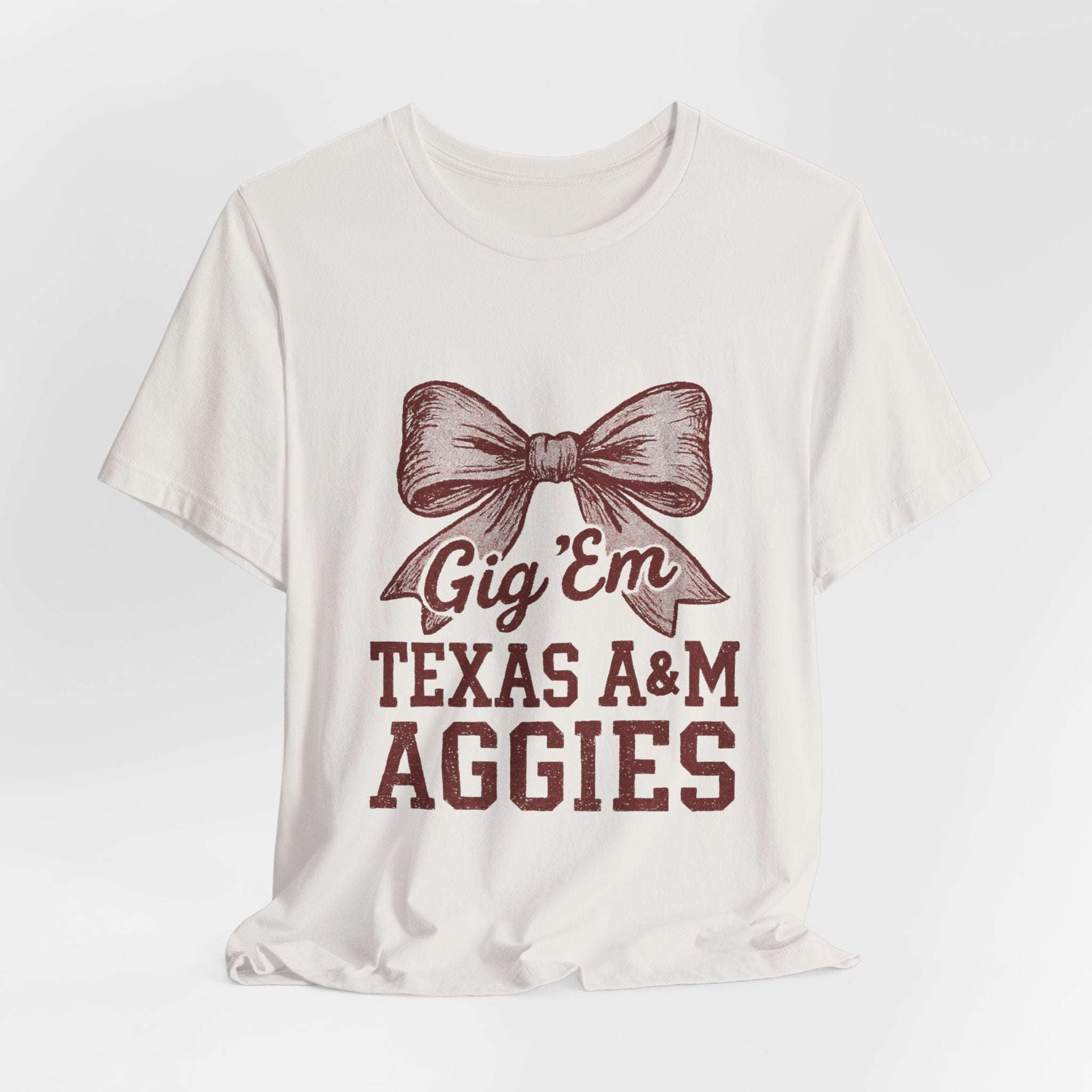 “Texas A&M Aggies Gig ’Em Bow T-Shirt.