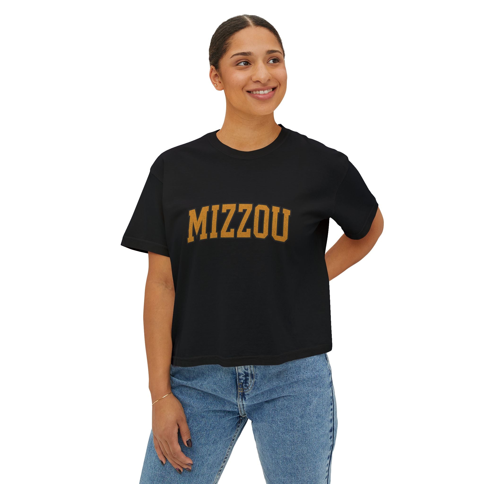 Missouri TIgers Crop Top Boxy Tee