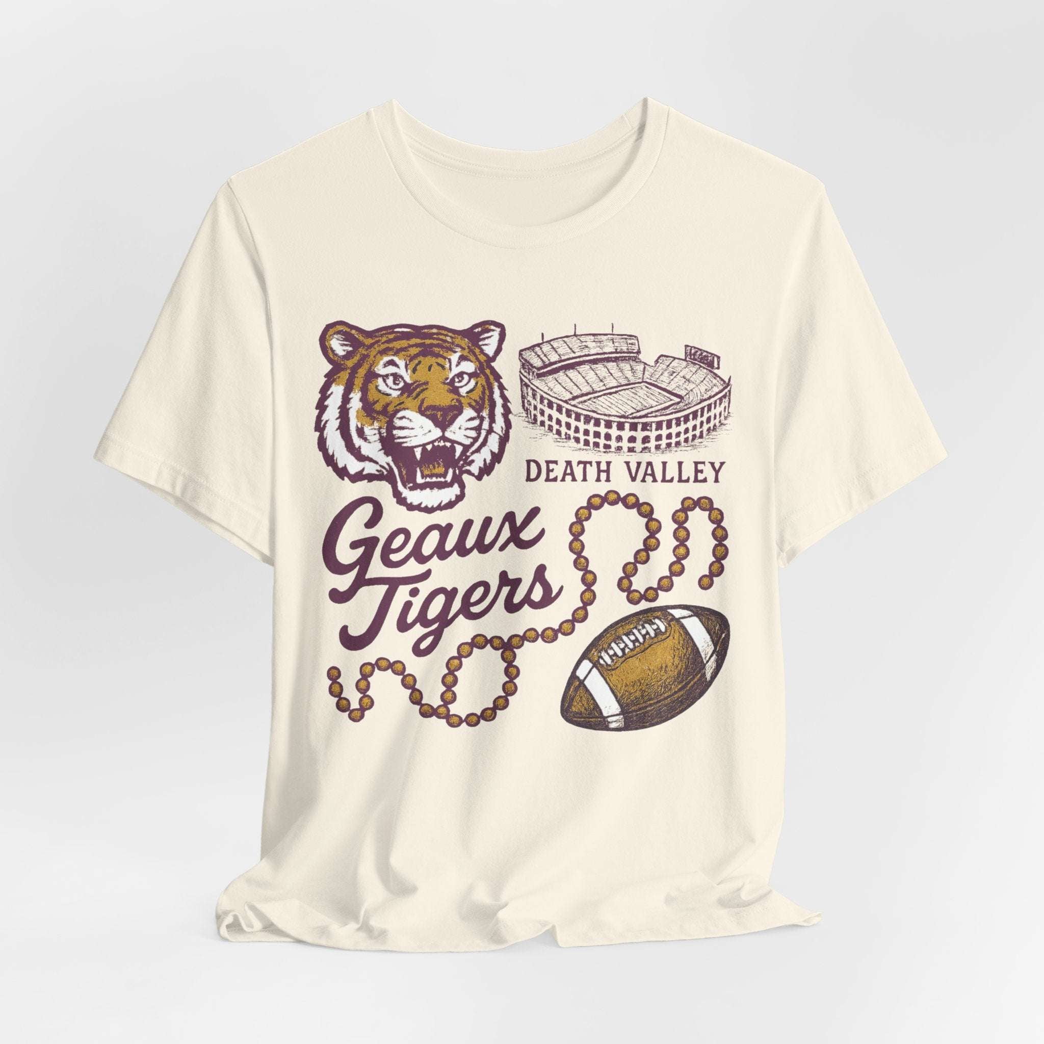“LSU Tigers Geaux Tigers Death Valley Game Day Shirt”.