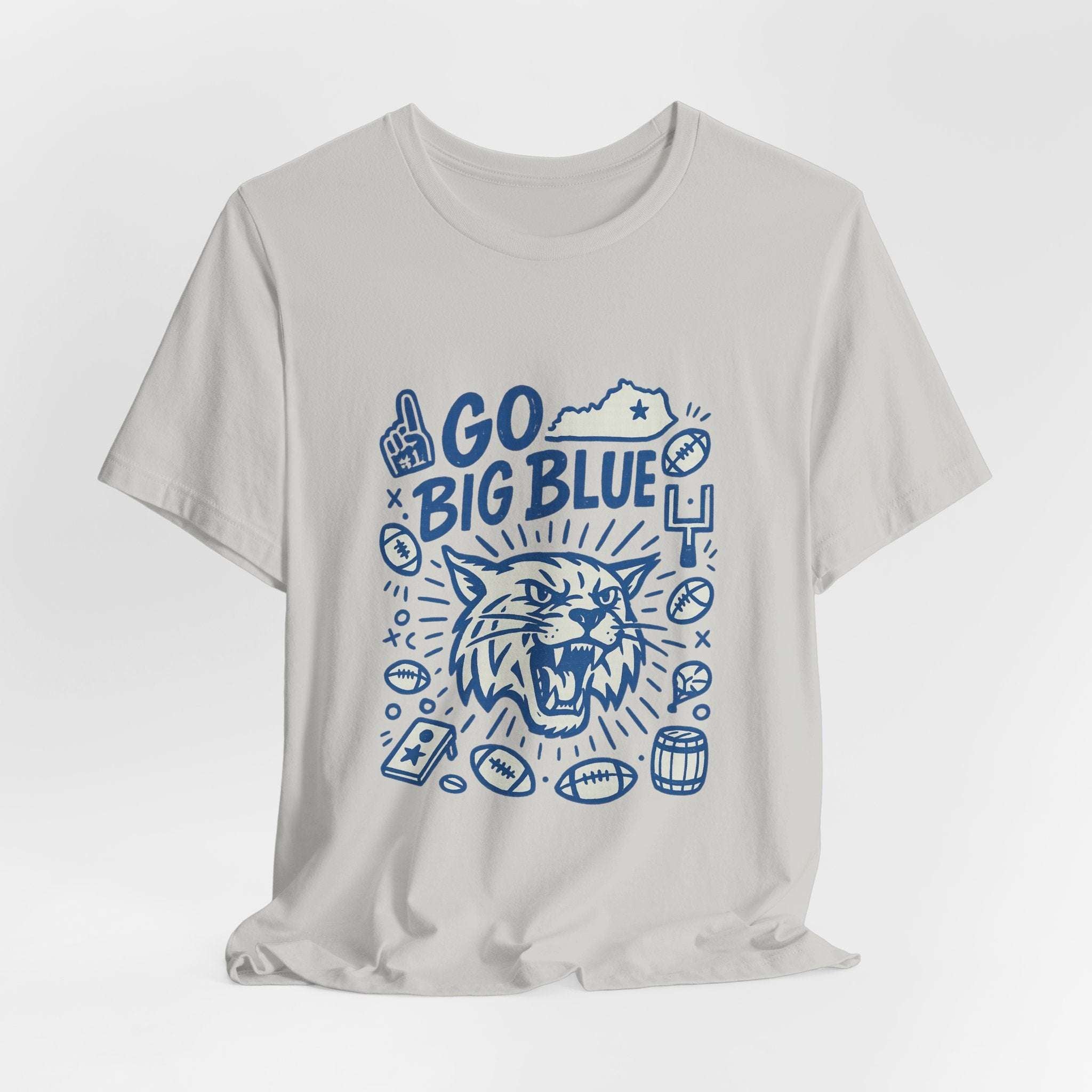 Kentucky Wildcats “Go Big Blue” T-Shirt – SEC Football Game Day Unisex Graphic Tee.