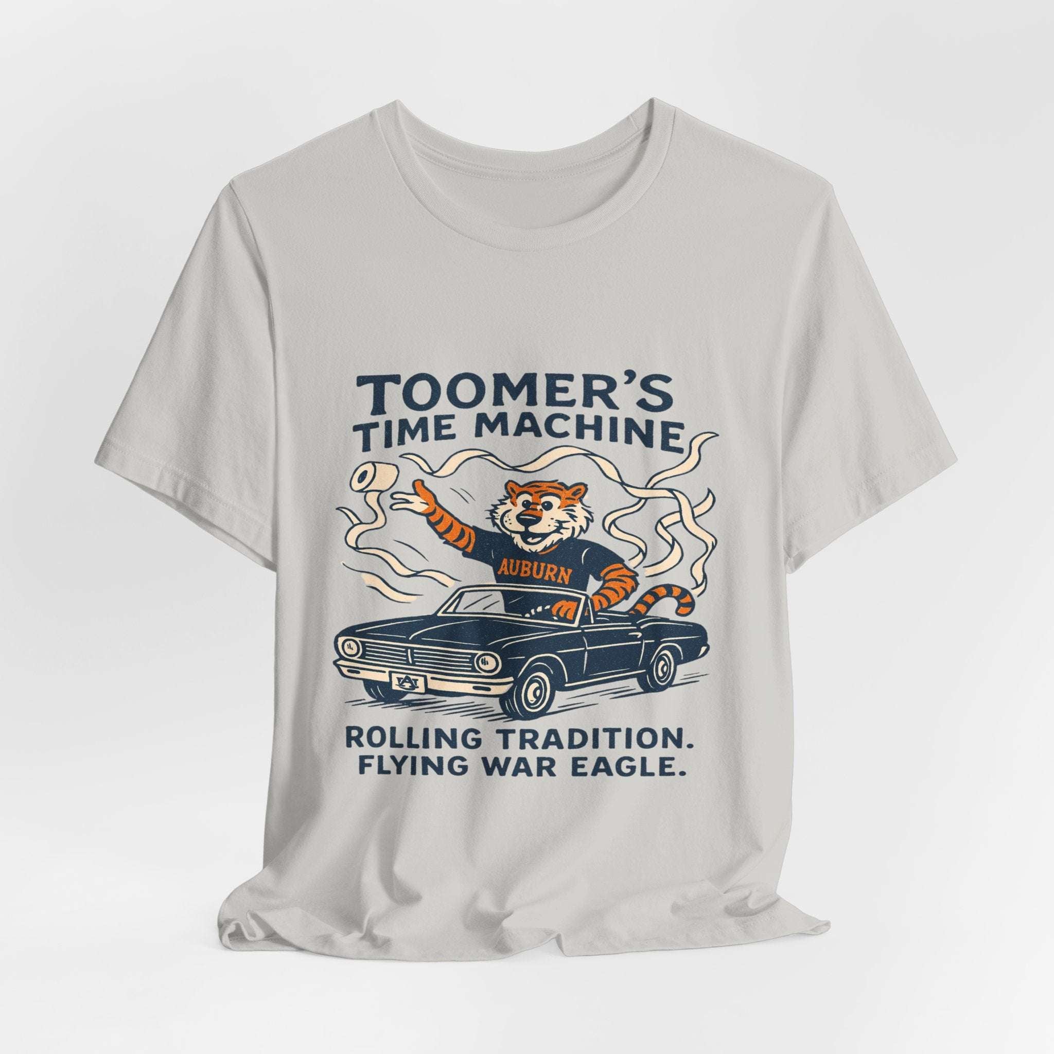 “Auburn Tigers Toomer’s Time Machine T-Shirt – War Eagle Rolling Tradition Shirt”.