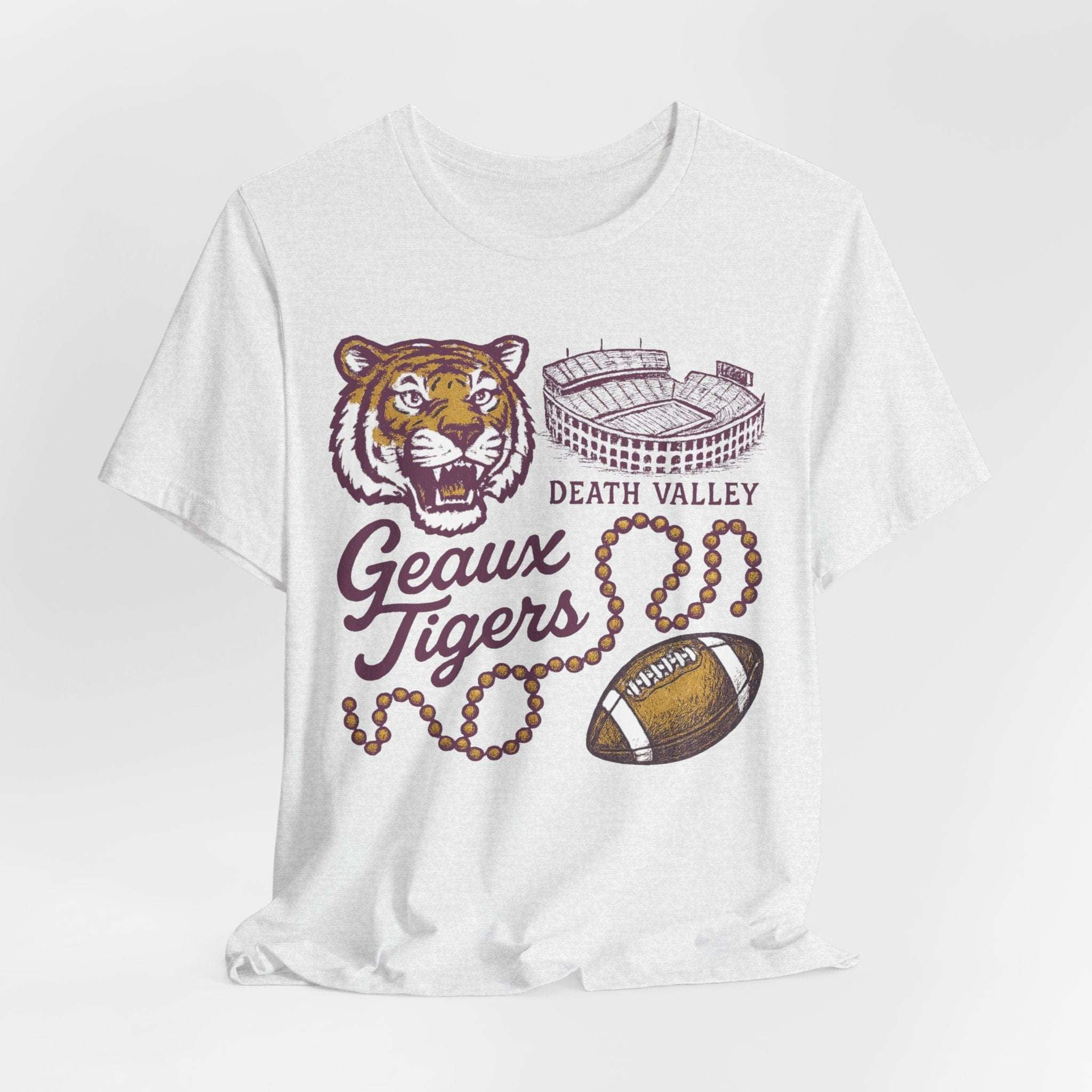 “LSU Tigers Geaux Tigers Death Valley Game Day Shirt”.