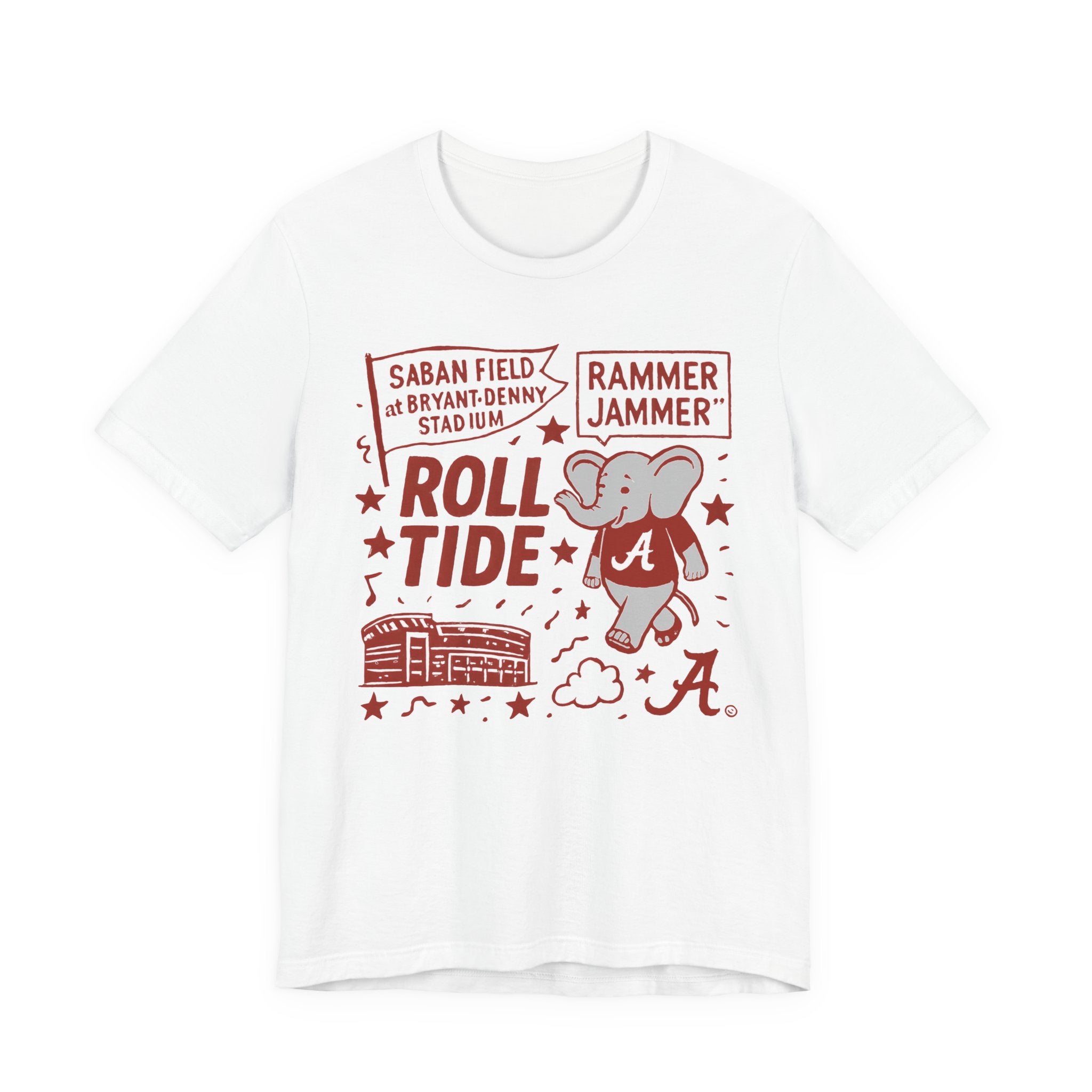 “Alabama Bryant Denny Crimson Tide Roll Tide T-Shirt –.