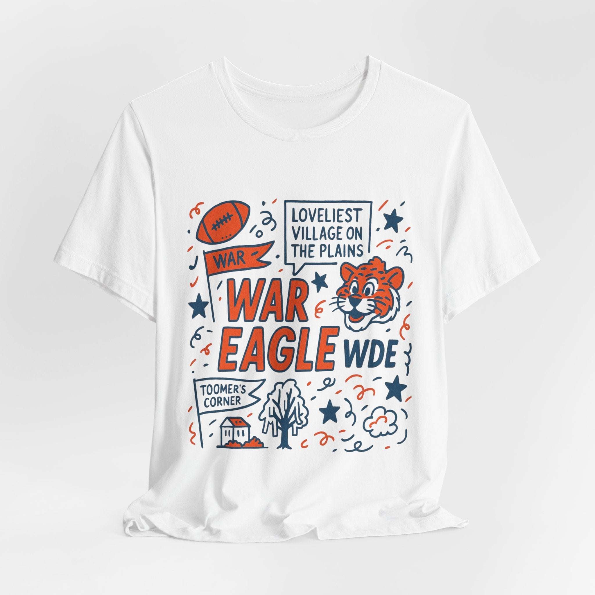 “Auburn Tigers War Eagle Doodle T-Shirt.