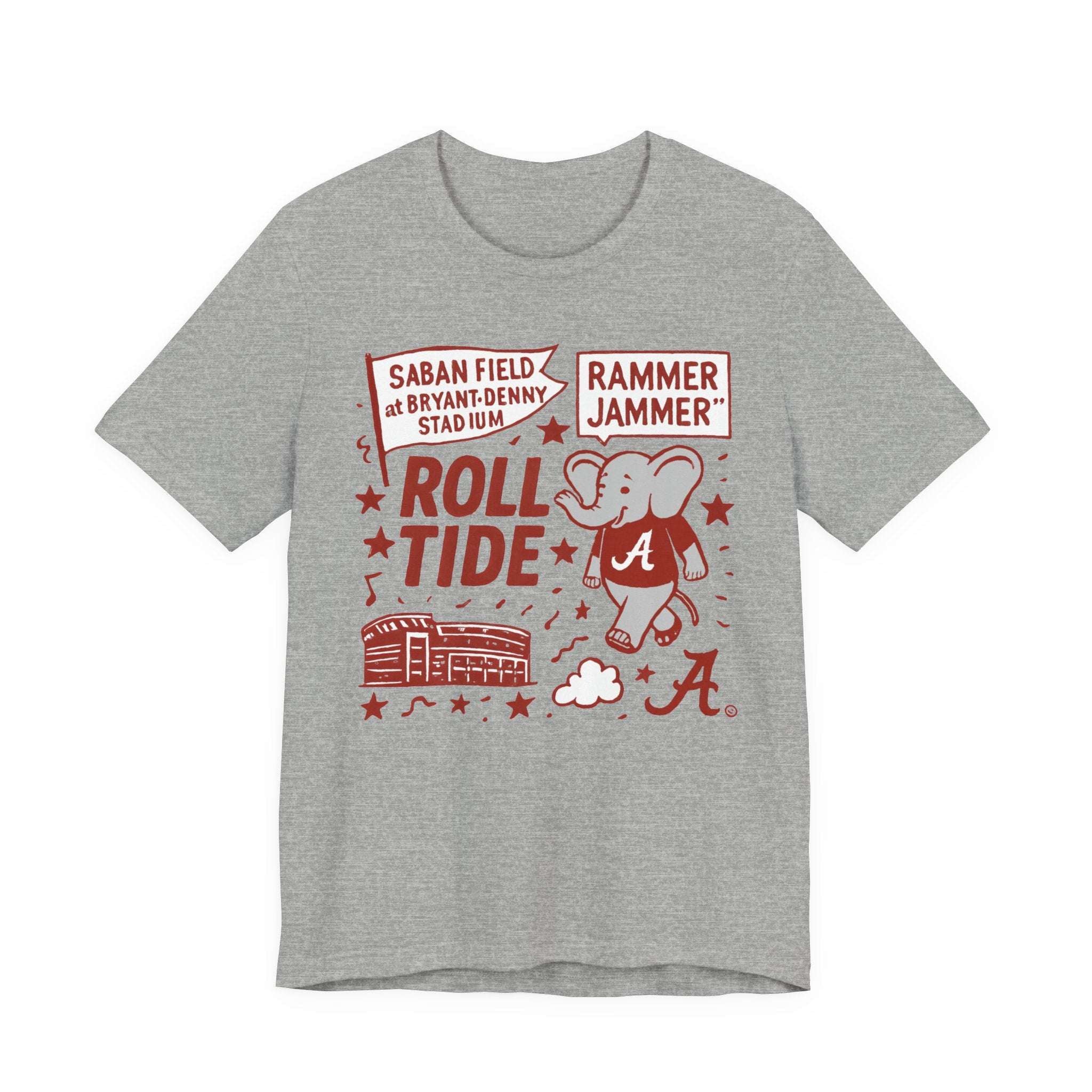 “Alabama Bryant Denny Crimson Tide Roll Tide T-Shirt –.
