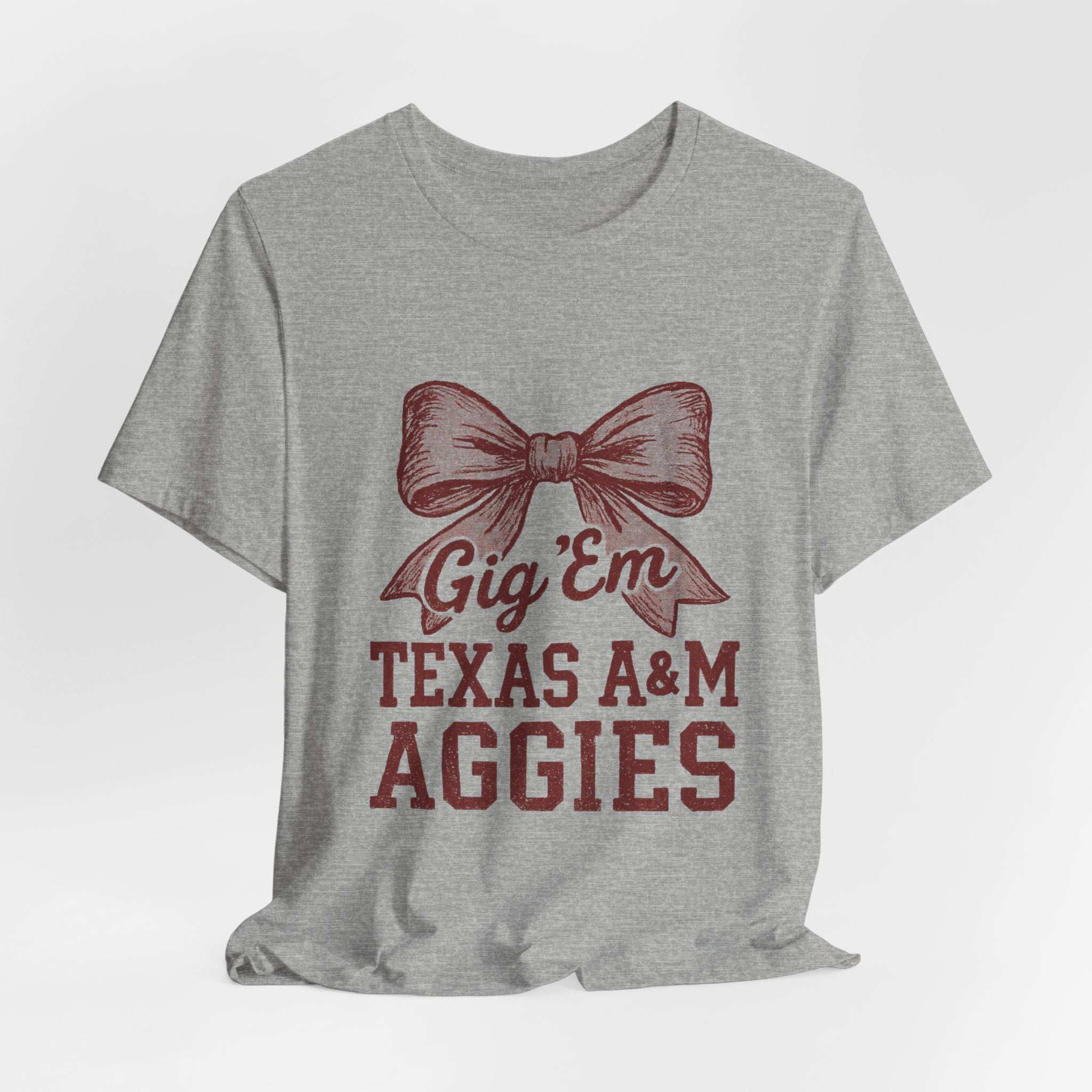 “Texas A&M Aggies Gig ’Em Bow T-Shirt.