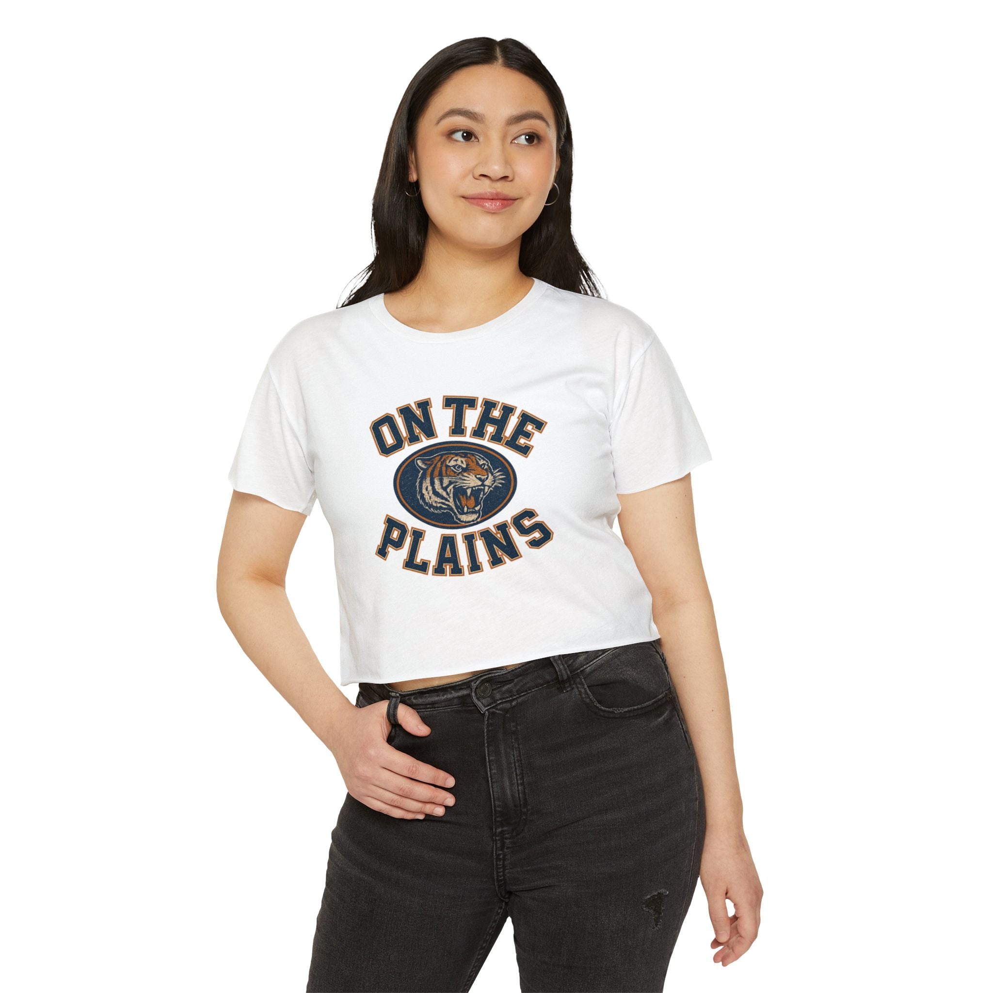Crop Top Tee - Women's Auburn Tigers on the Plains