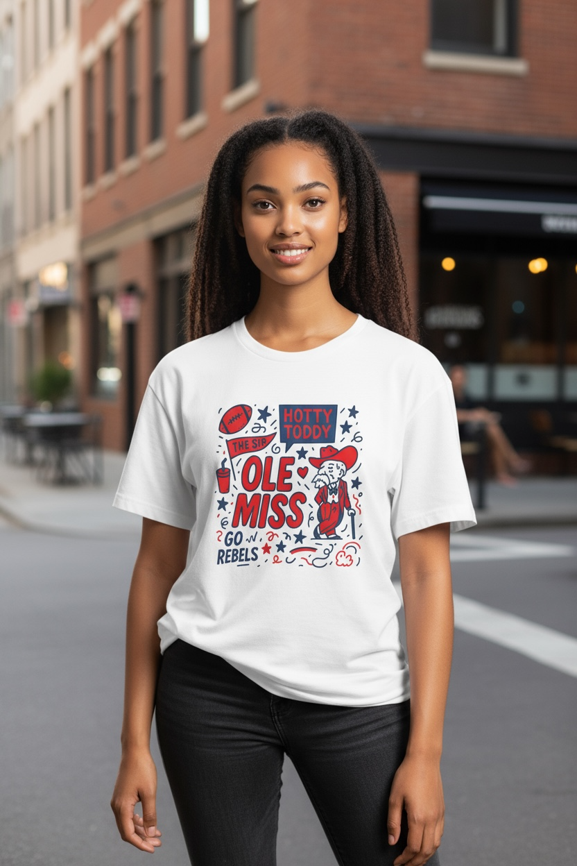 Vintage Ole Miss Rebels Hotty Game Day Shirt”