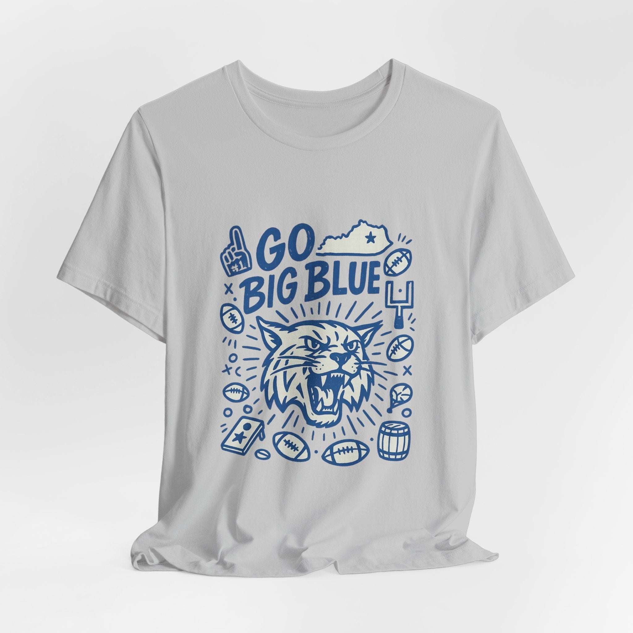 Kentucky Wildcats “Go Big Blue” T-Shirt – SEC Football Game Day Unisex Graphic Tee.
