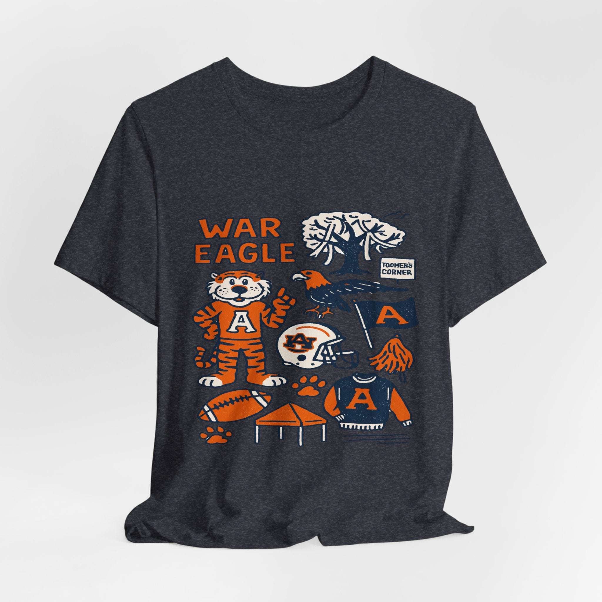 Aubie Mascot & Toomer’s Corner Game Day Shirt”.