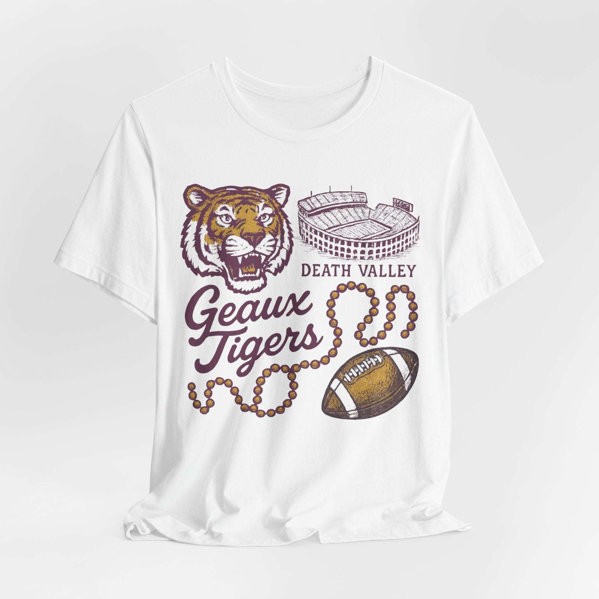 “LSU Tigers Geaux Tigers Death Valley Game Day Shirt”.