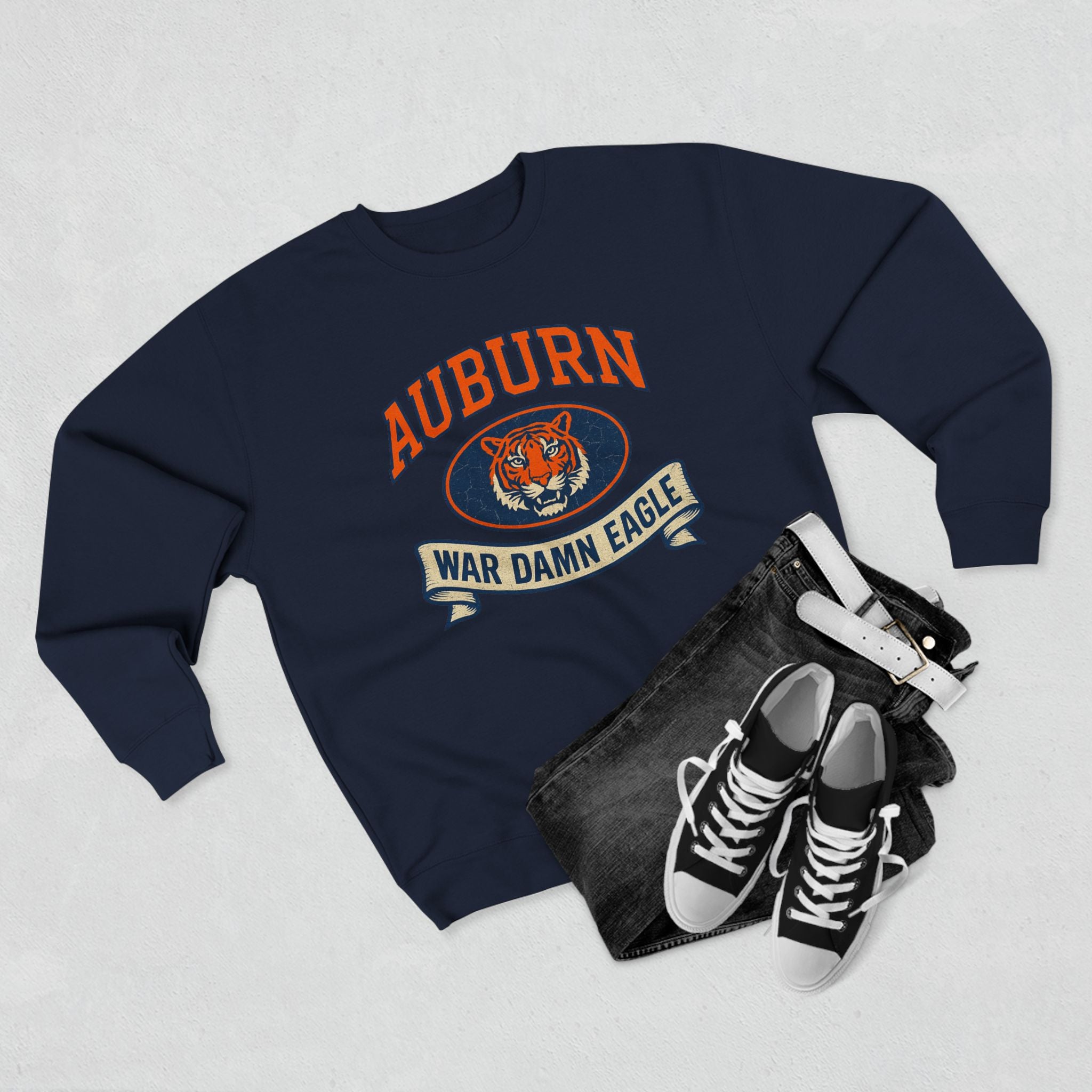 Auburn Pride  Unisex Crewneck Sweatshirt - War Damn Eagle, Cozy College Apparel, Team Spirit Gear, Fan Merchandise, Gift for Auburn Fans