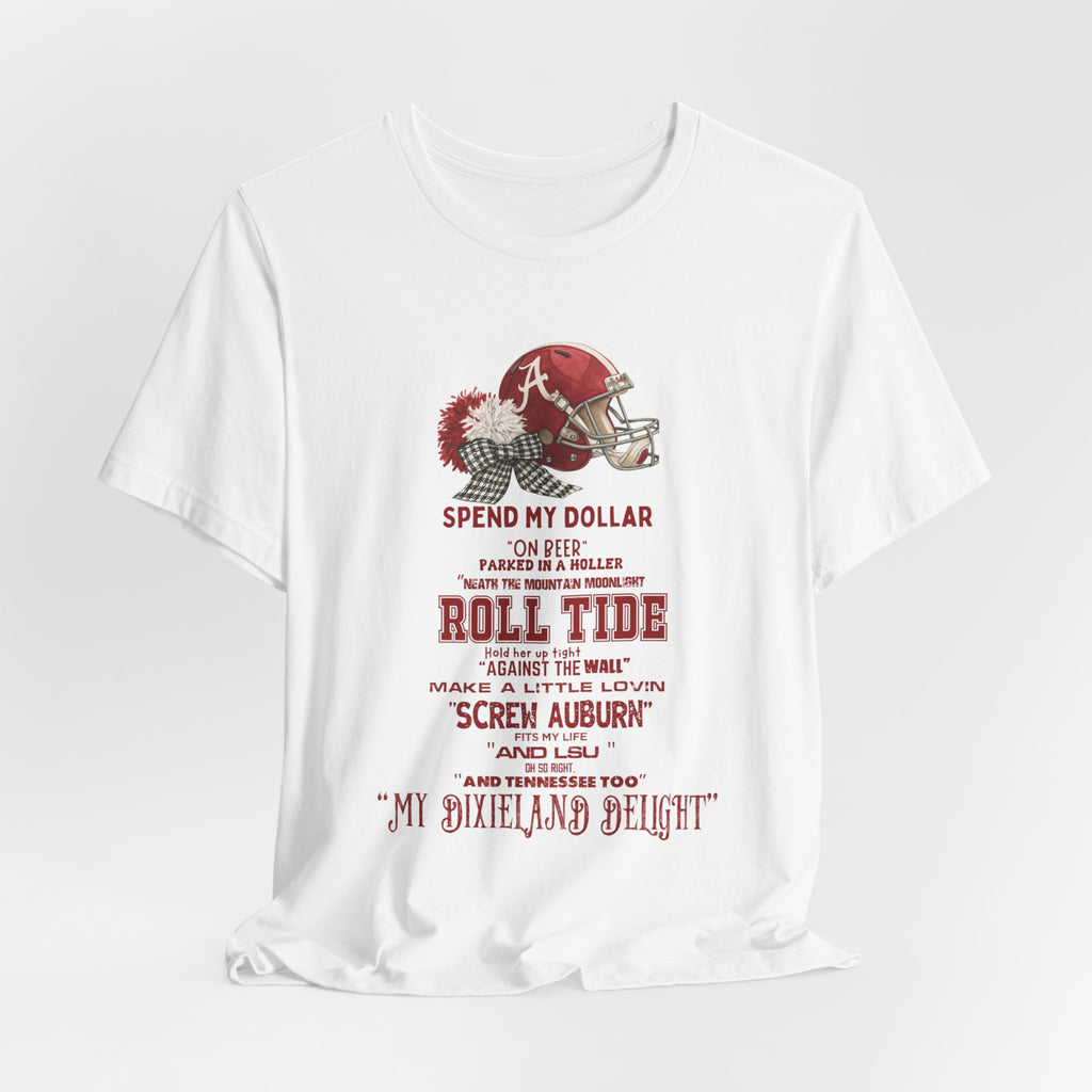 Alabama Crimson Tide Dixieland Delight T-Shirt – Roll Tide SEC Football Gameday Tee.