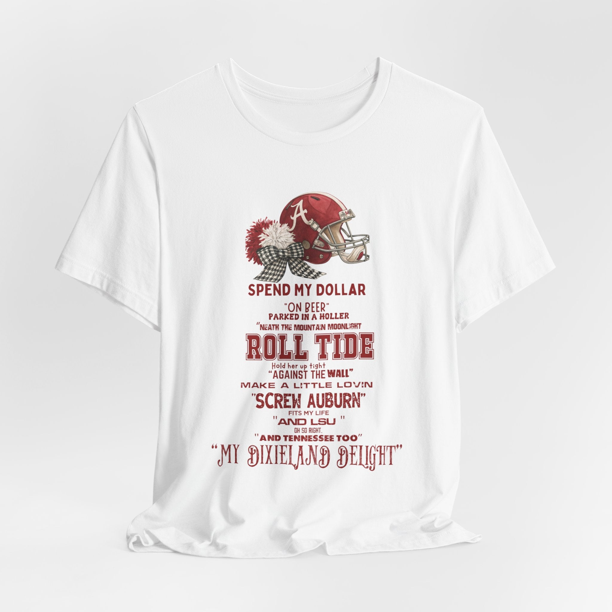 Alabama Crimson Tide Dixieland Delight T-Shirt – Roll Tide SEC Football Gameday Tee.