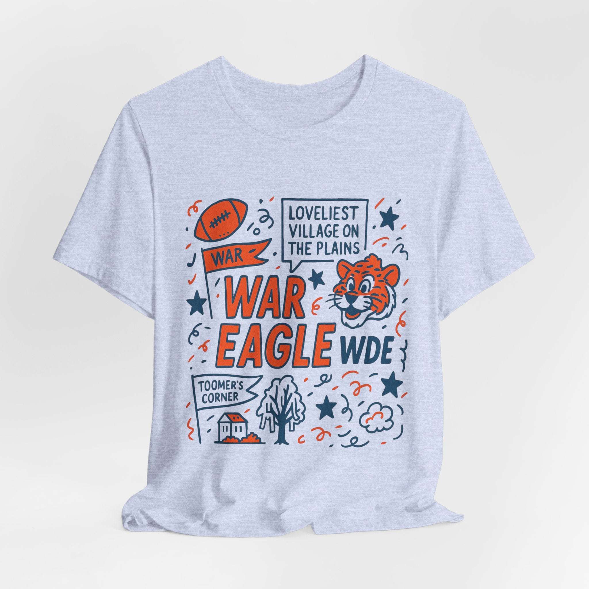 “Auburn Tigers War Eagle Doodle T-Shirt.