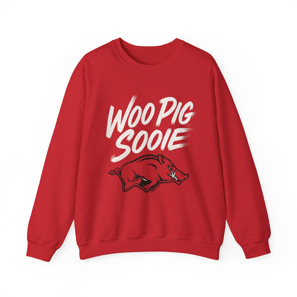 Unisex Arkansas gameday sweatshirt for men and women, perfect for Fayetteville tailgates