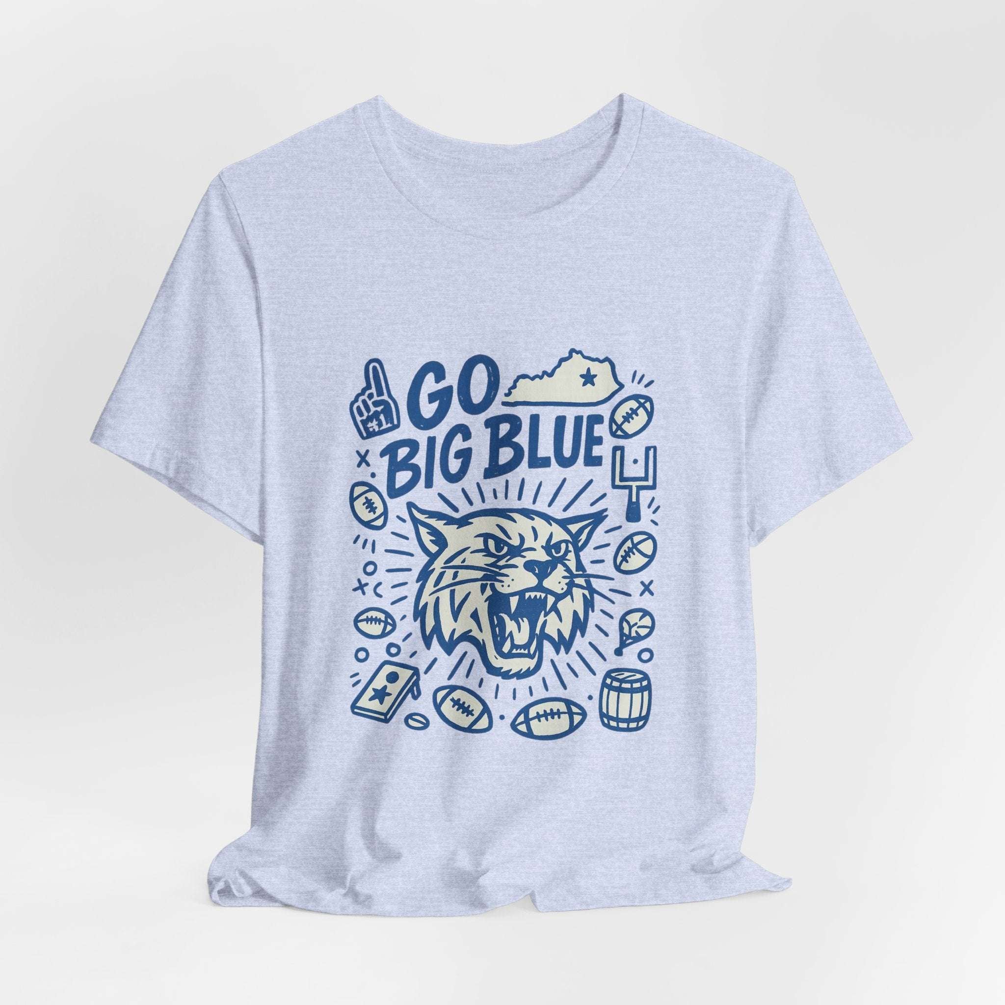 Kentucky Wildcats “Go Big Blue” T-Shirt – SEC Football Game Day Unisex Graphic Tee.