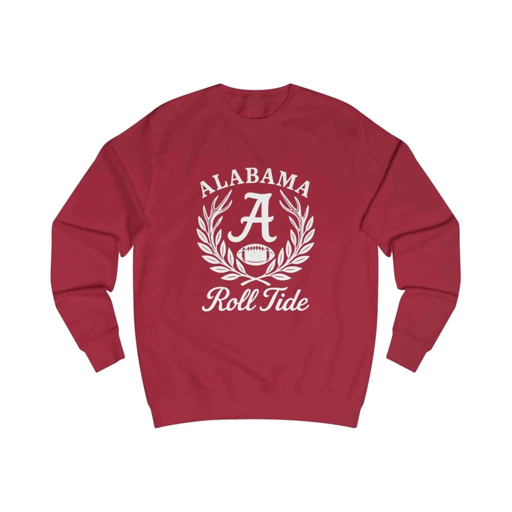 Crimson red Alabama Crimson Tide Roll Tide sweatshirt with laurel wreath and football graphic – Antler & Ivy