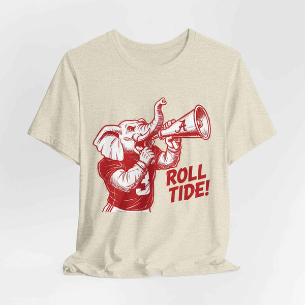 “Alabama Crimson Tide Roll Tide T-Shirt – Vintage Elephant Mascot Game Day Shirt”